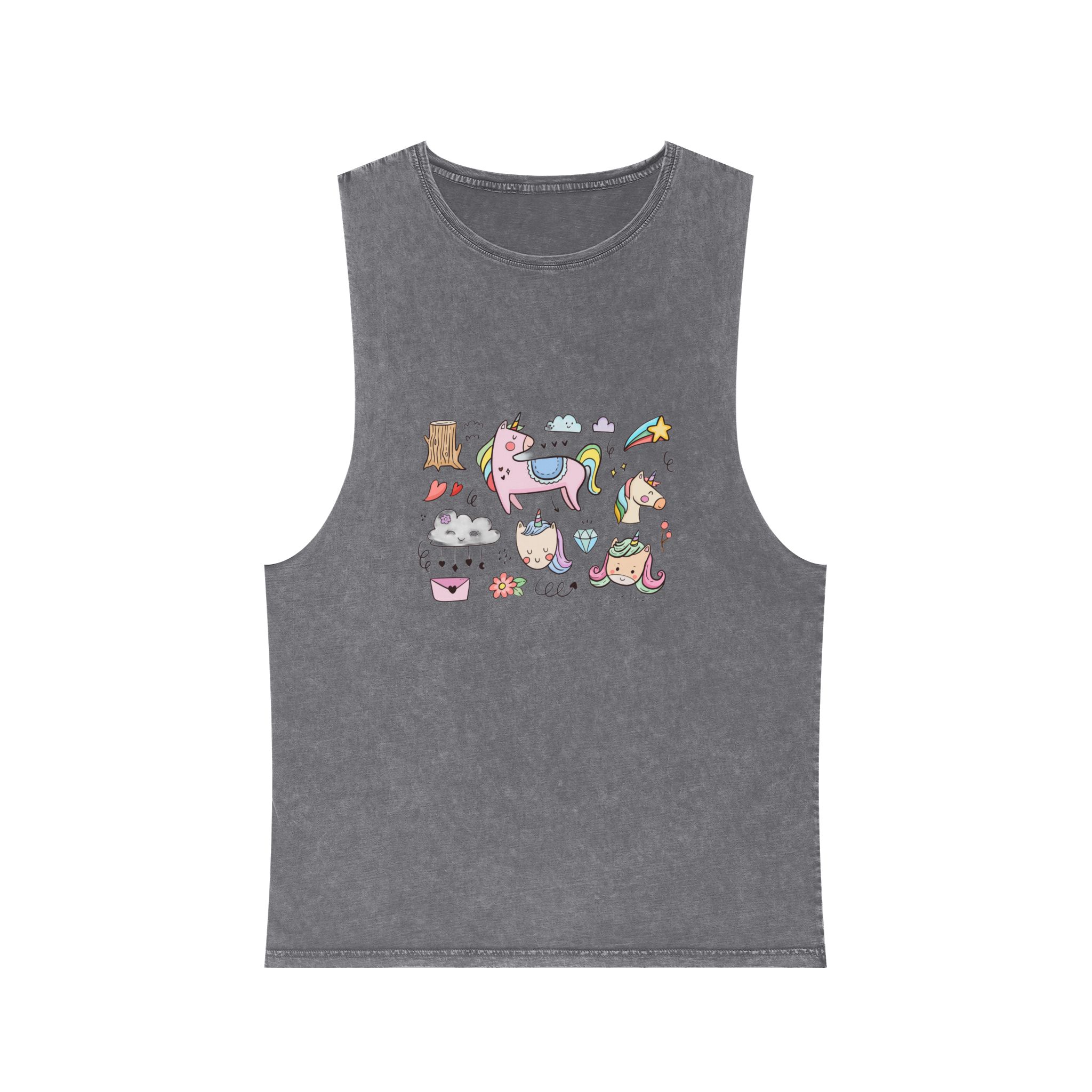 Unicorn V537 Unisex Stonewash Tank Top - Image 9