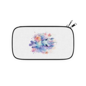 Cute Colorful Magic Unicorn With Flowers Watercolor Style Copia Passport Wallet