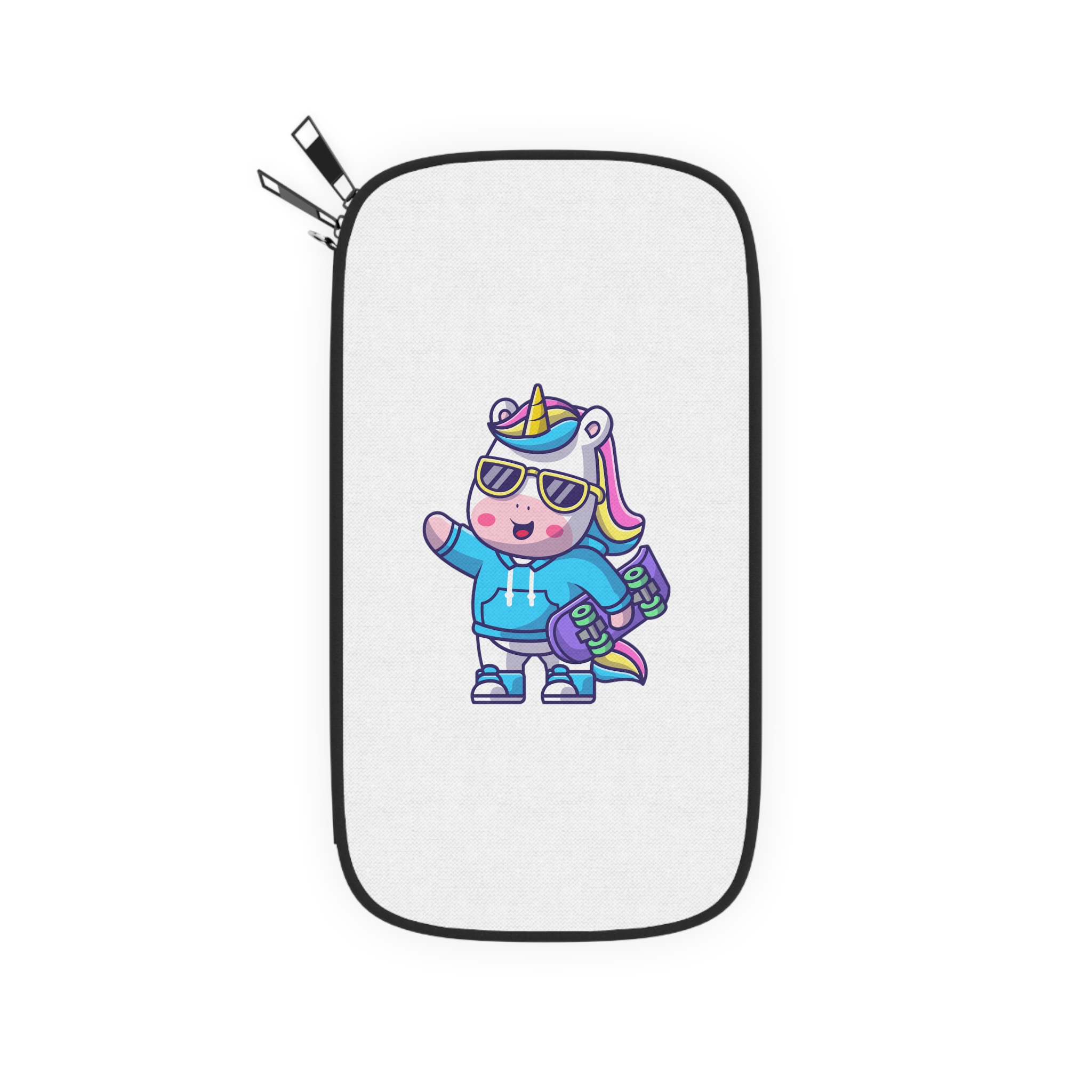 Cute Unicorn Skate Passport Wallet - Image 2