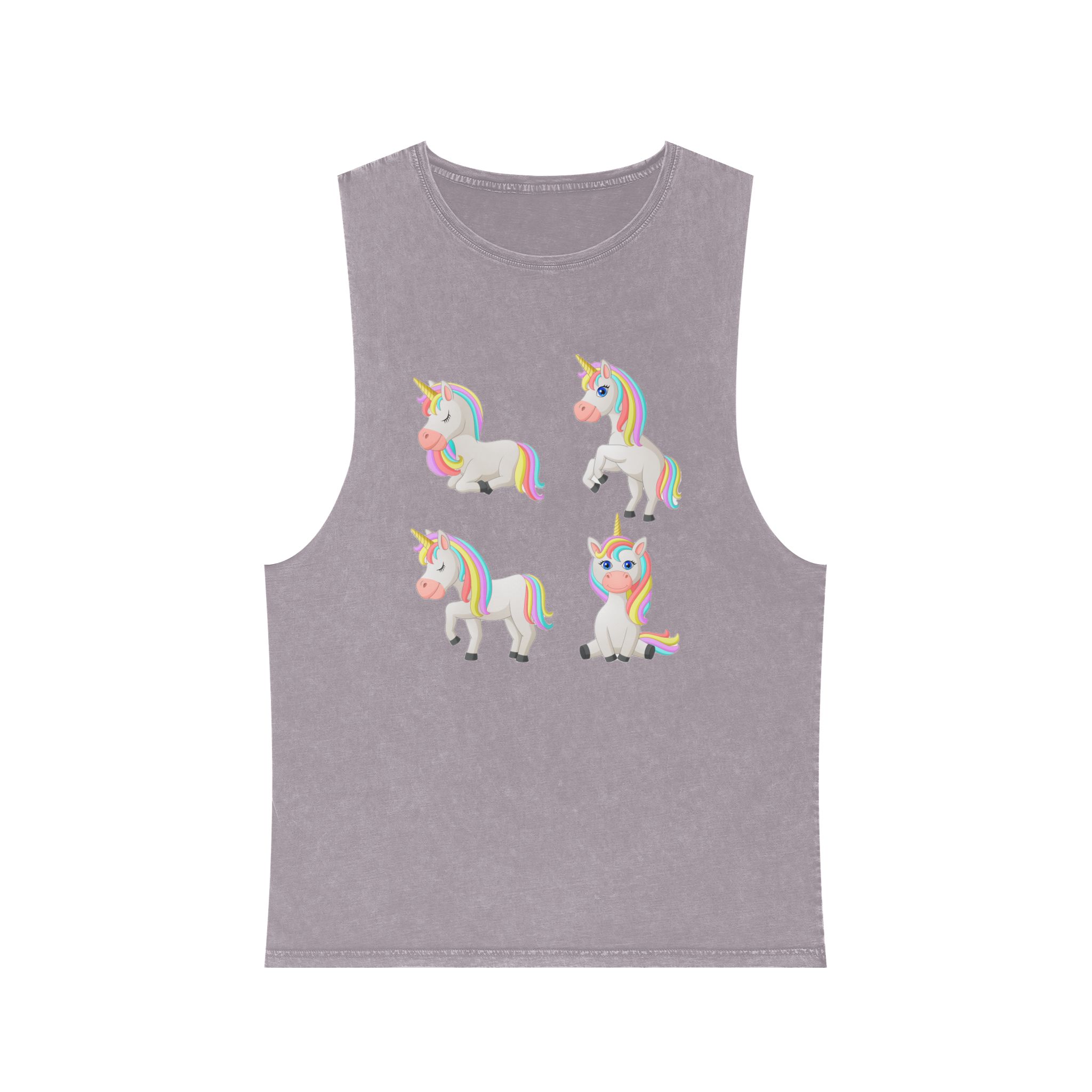 Unicorn V377 Unisex Stonewash Tank Top - Image 17
