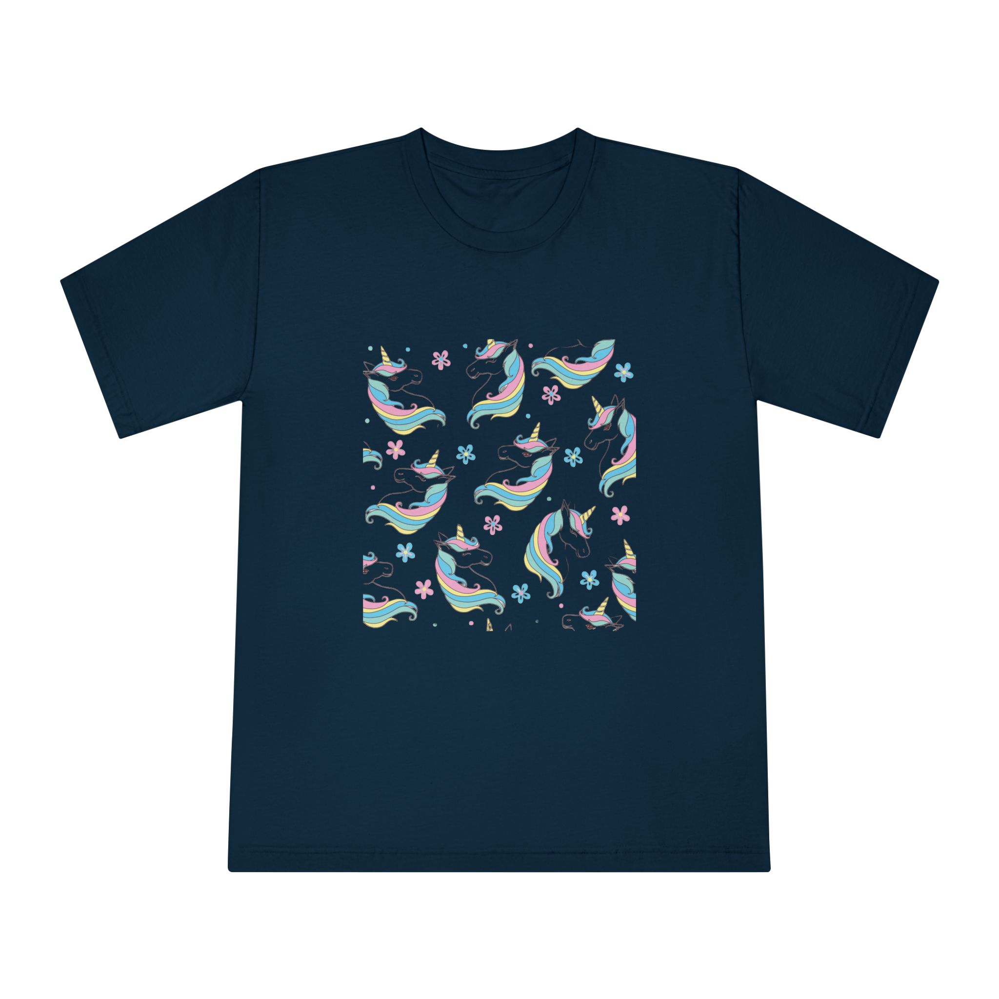 Unicorn Pattern Copia Unisex Classic Crewneck T Shirt - Image 17