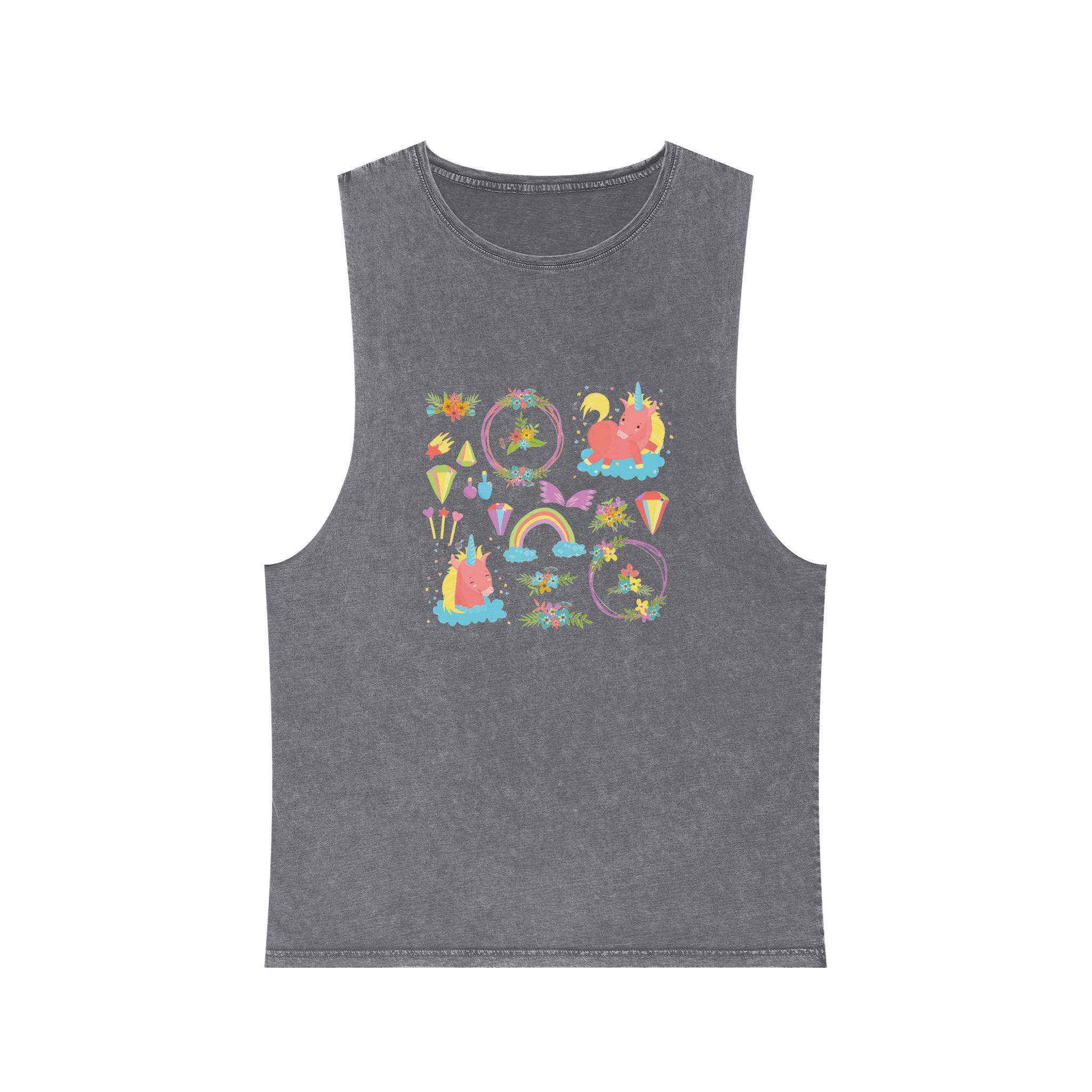 Unicorn V365 Unisex Stonewash Tank Top - Image 9
