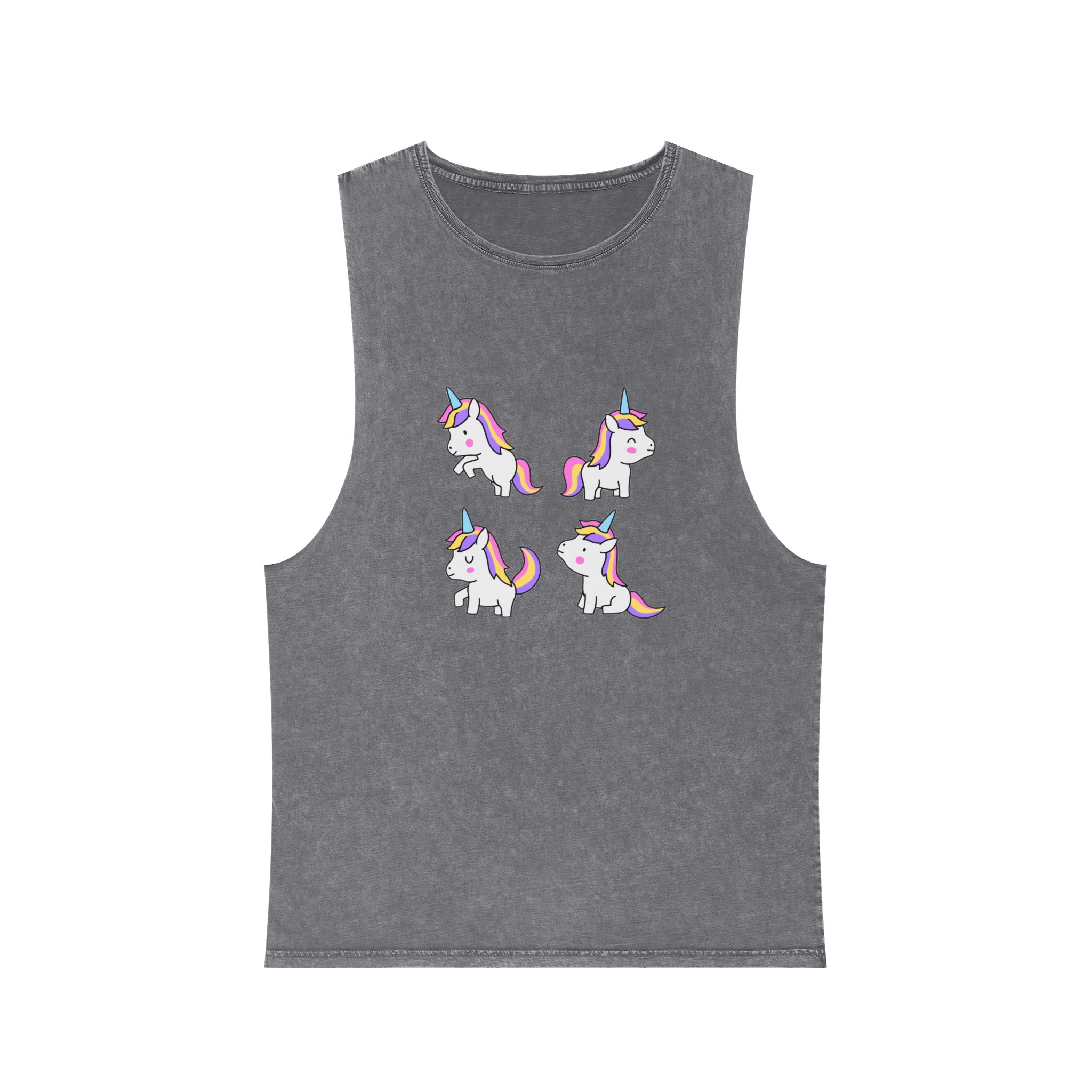 Unicorn V286 Unisex Stonewash Tank Top - Image 9