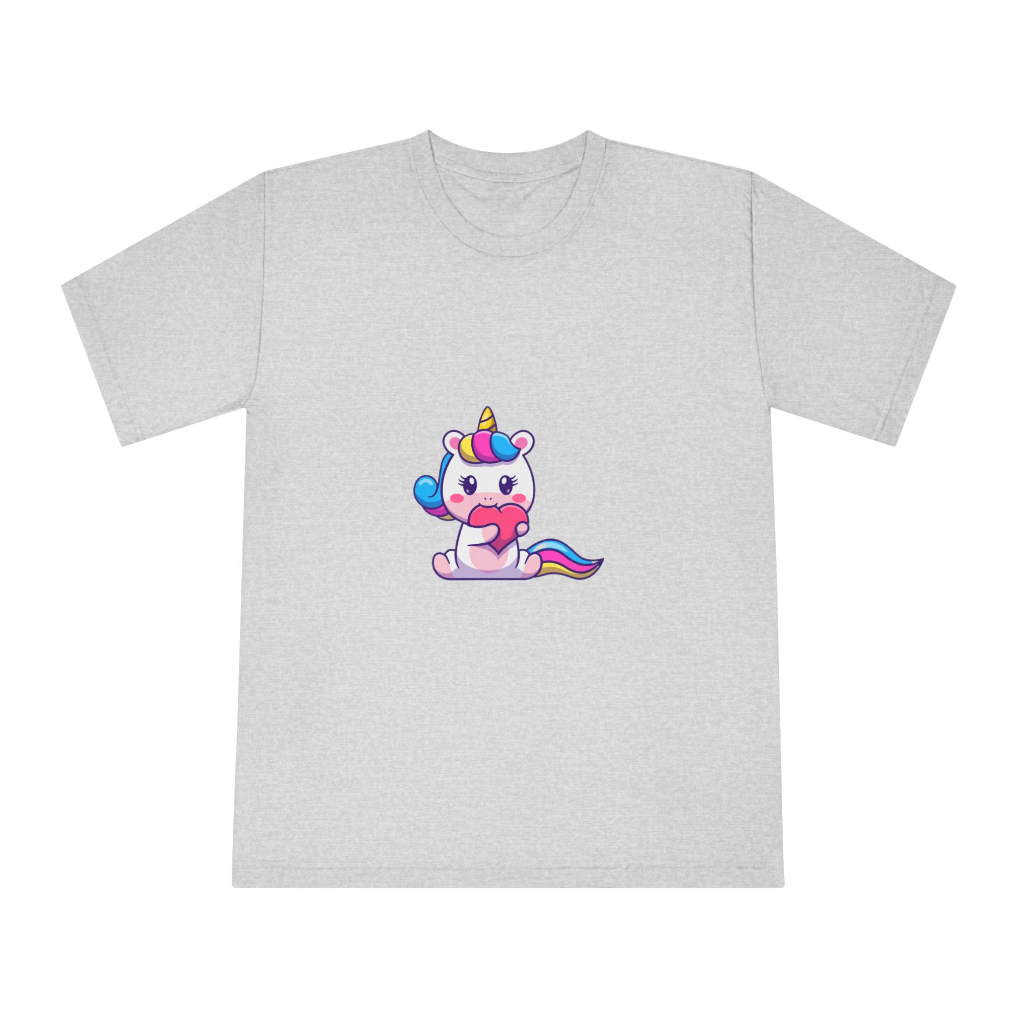 Cute Unicorn Heart Unisex Classic Crewneck T Shirt - Image 13