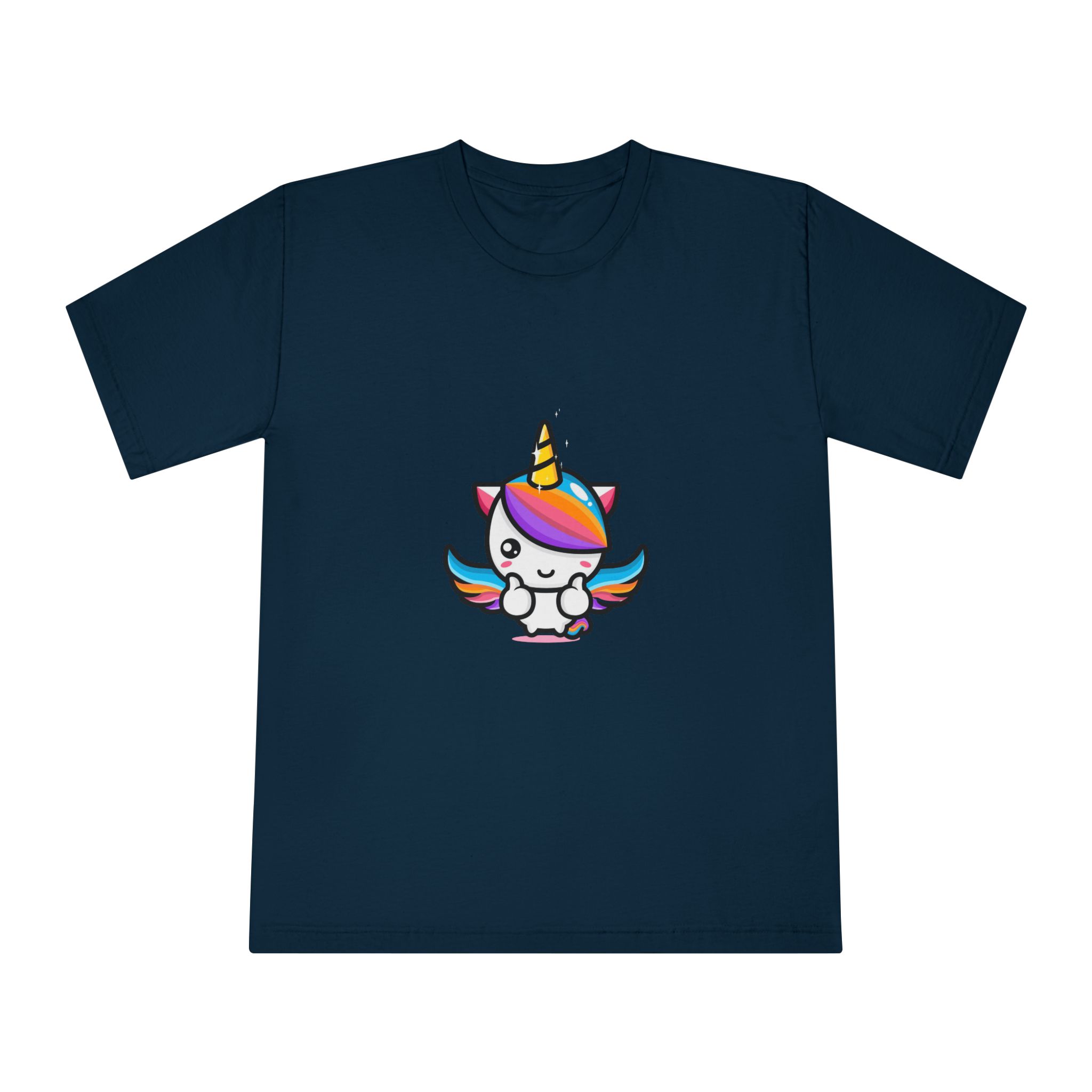 Cute Unicorn Mascot Design Unisex Classic Crewneck T Shirt - Image 17