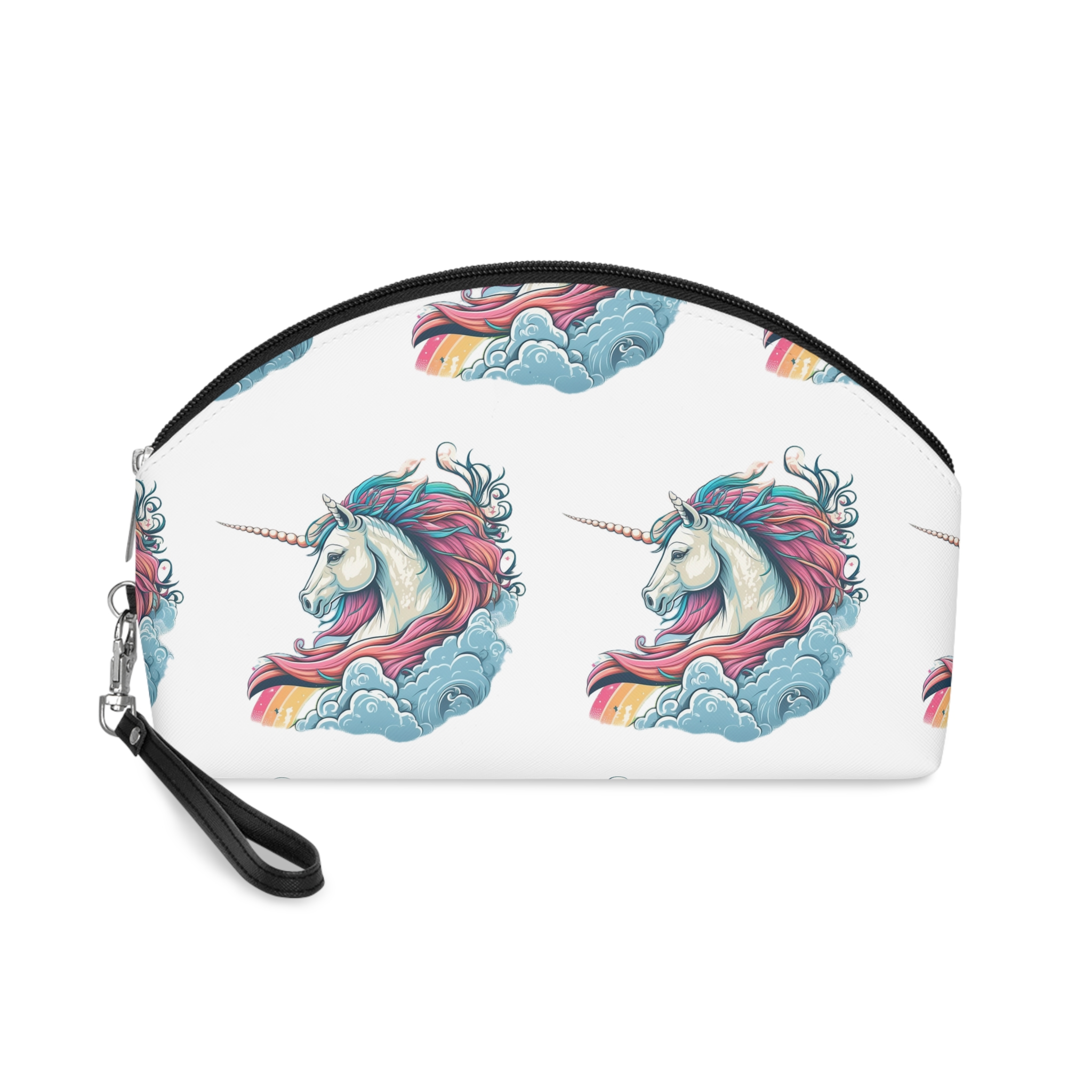 Colorful Unicorn Illustration Created With Ai Tools Makeup Bag