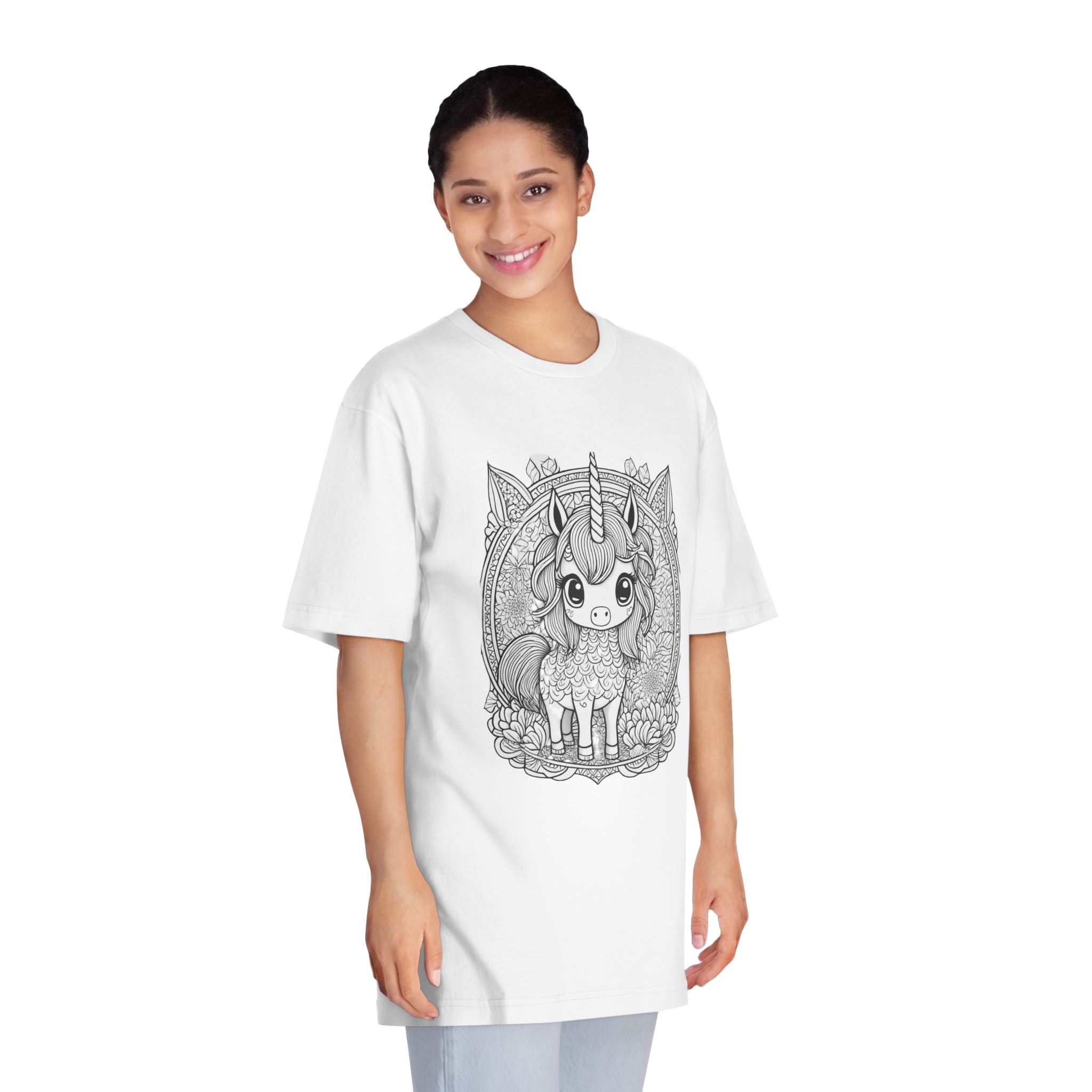 Unicorns 231 Unisex Classic Crewneck T Shirt - Image 3