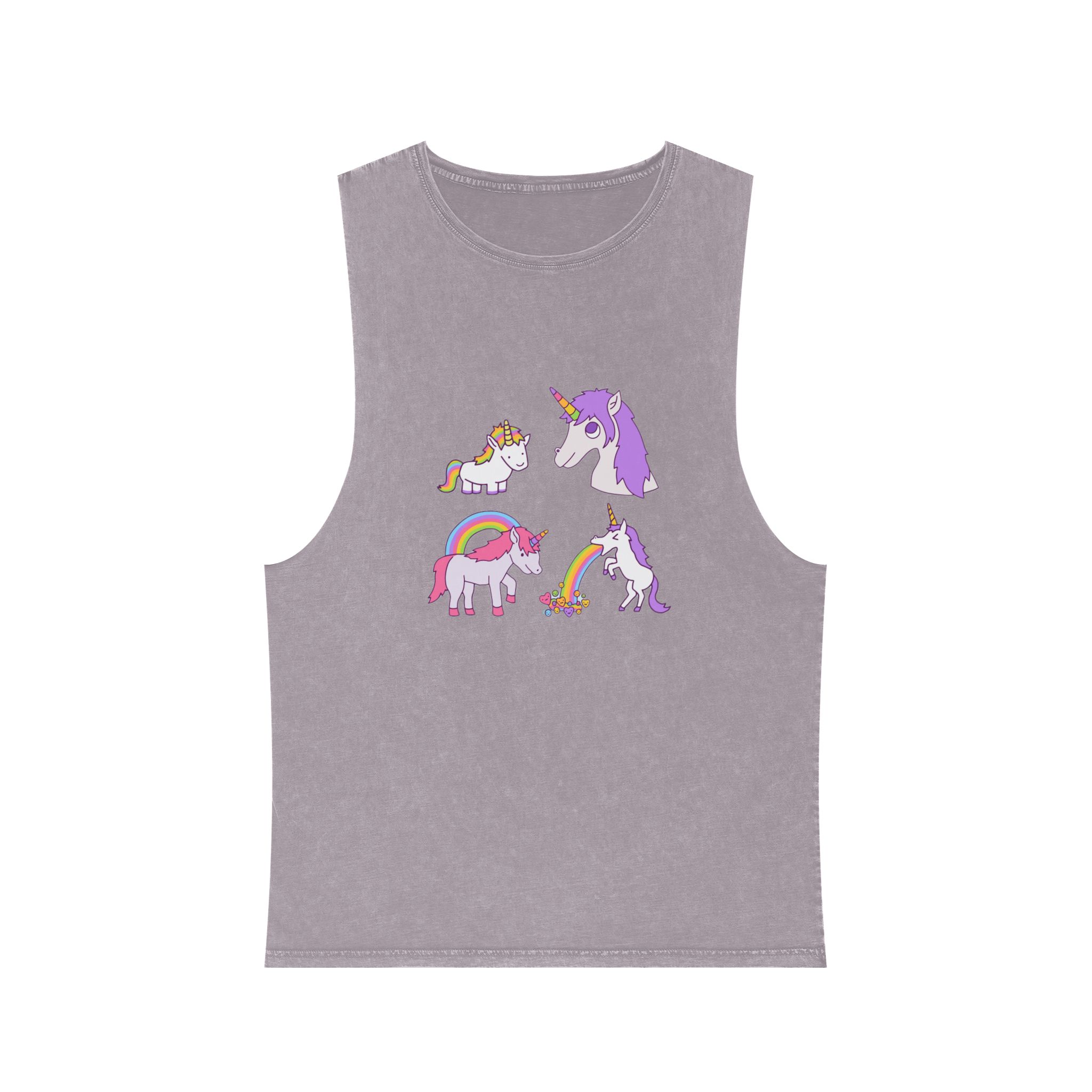 Unicorn V31 Unisex Stonewash Tank Top - Image 17