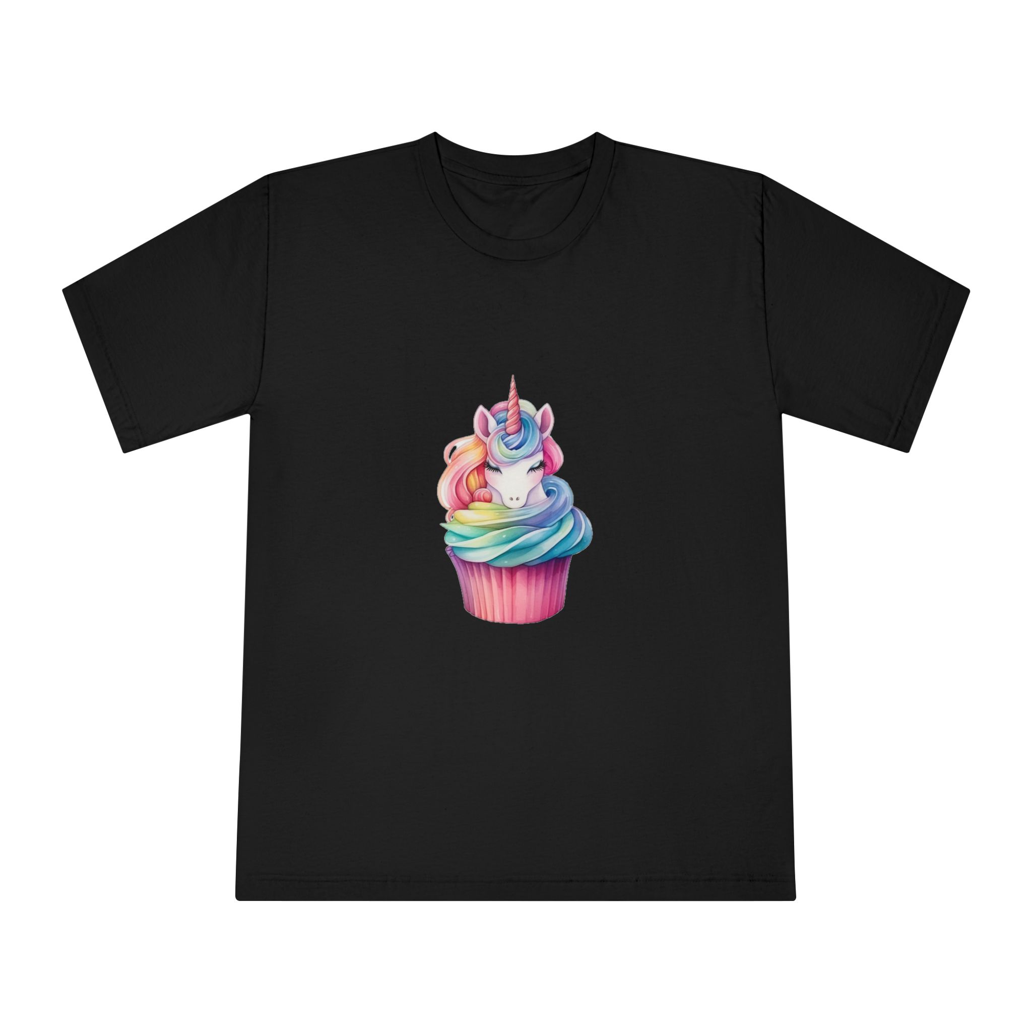 There Is Cupcake With Unicorn Face Top It Generative Ai Unisex Classic Crewneck T Shirt - Image 5