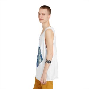 Geometric Watercolor Unicorn Illustration Mens Tank Aop