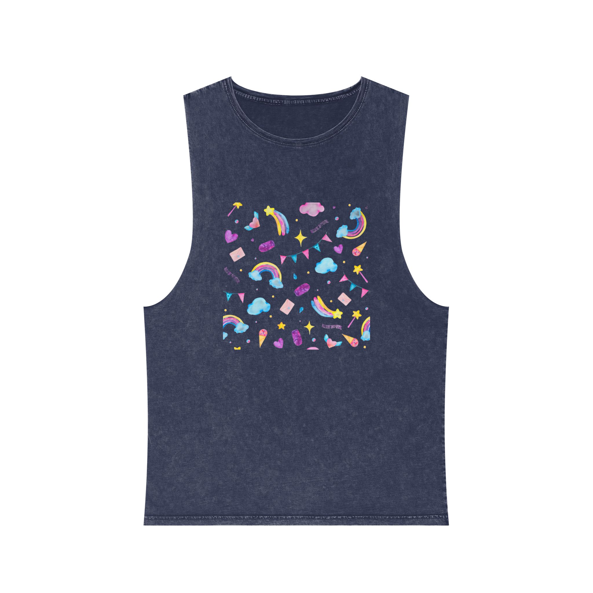 Unicorn V363 Unisex Stonewash Tank Top - Image 13