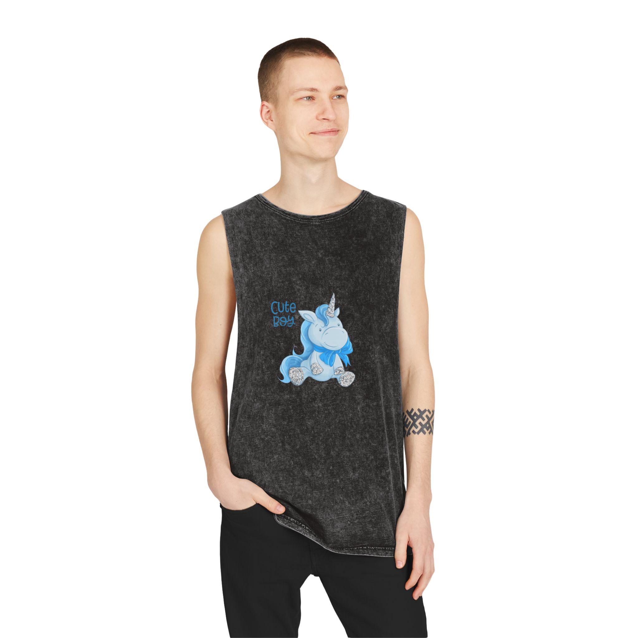 Unicorn V358 Unisex Stonewash Tank Top - Image 3
