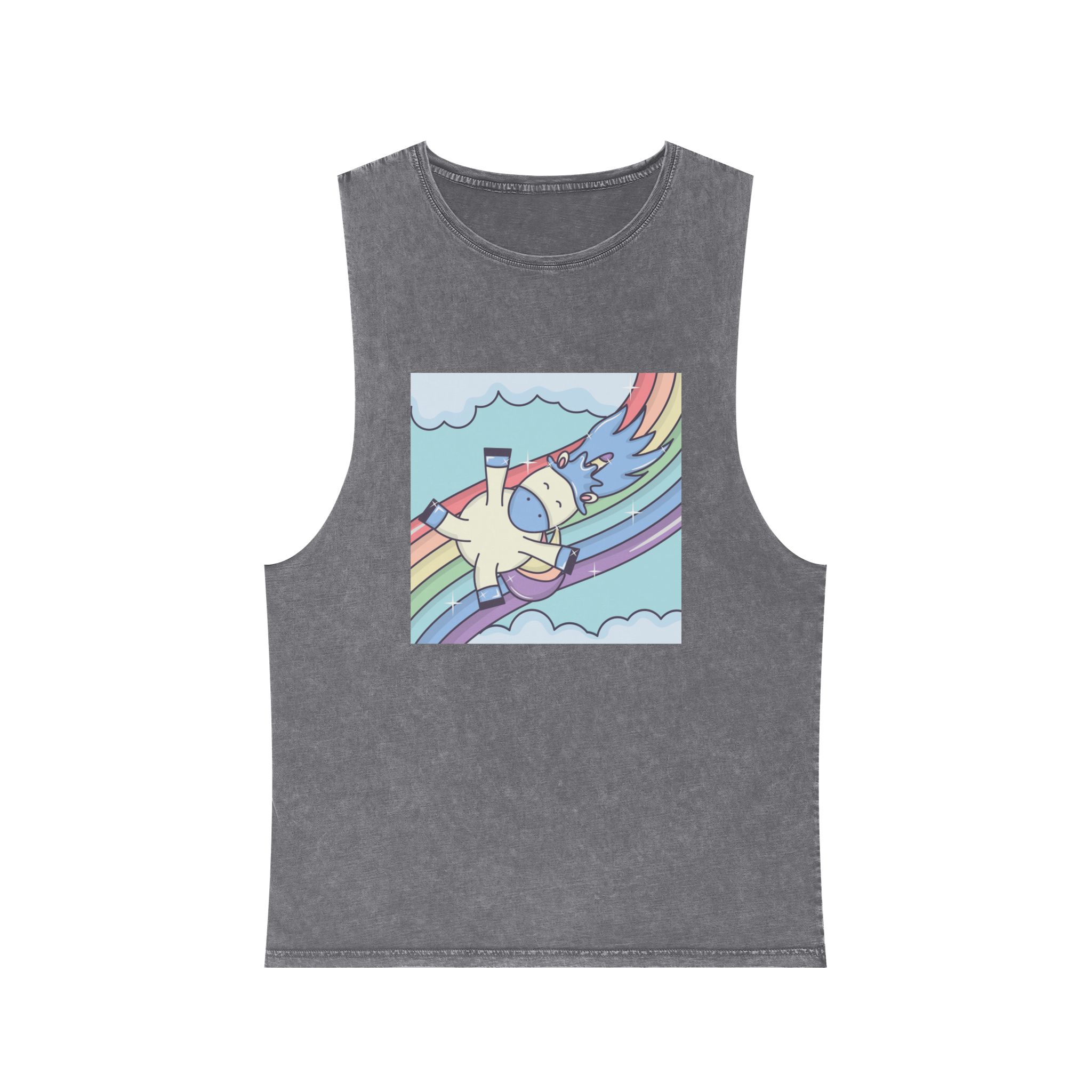 Unicorn V352 Unisex Stonewash Tank Top - Image 9