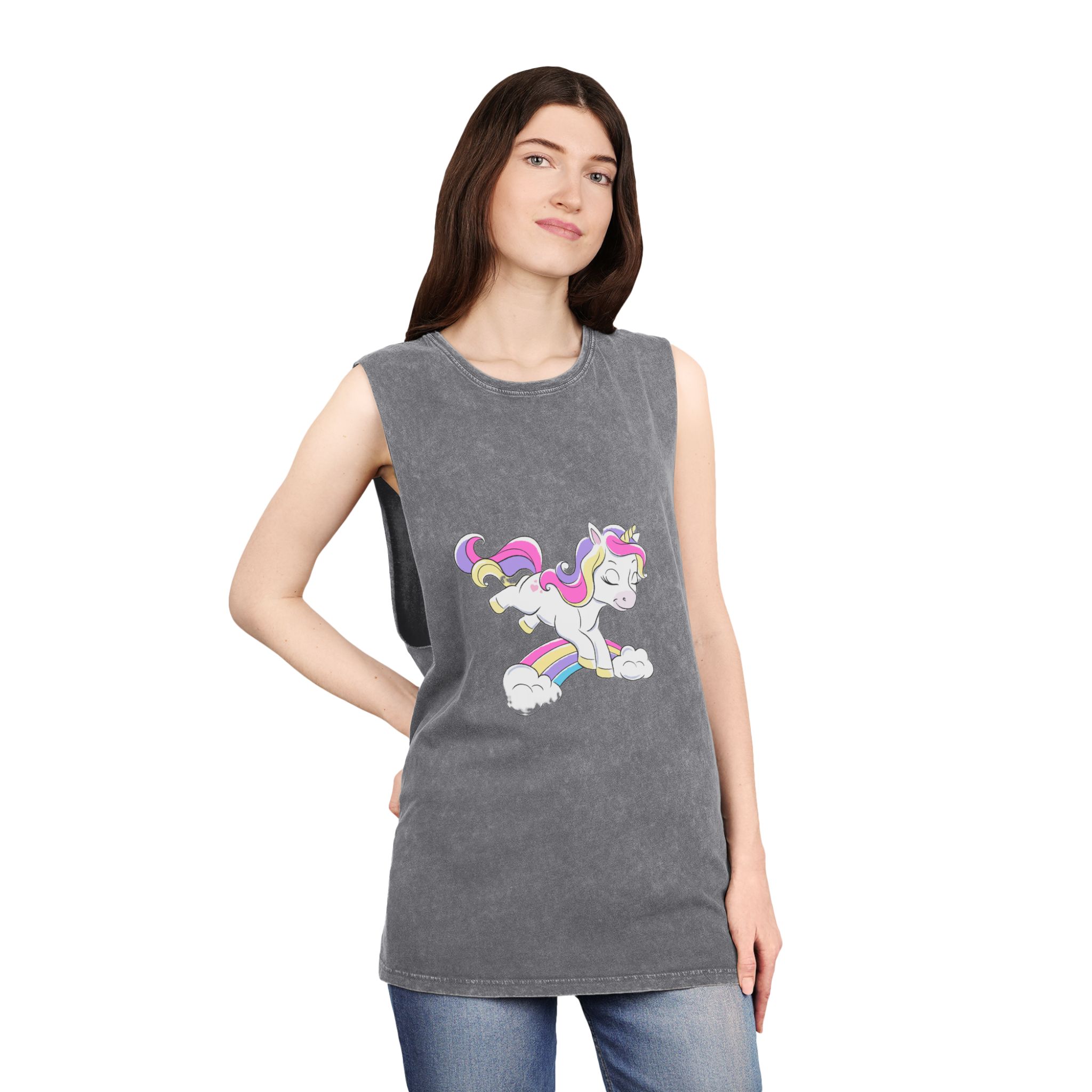 Unicorn V503 Unisex Stonewash Tank Top - Image 12