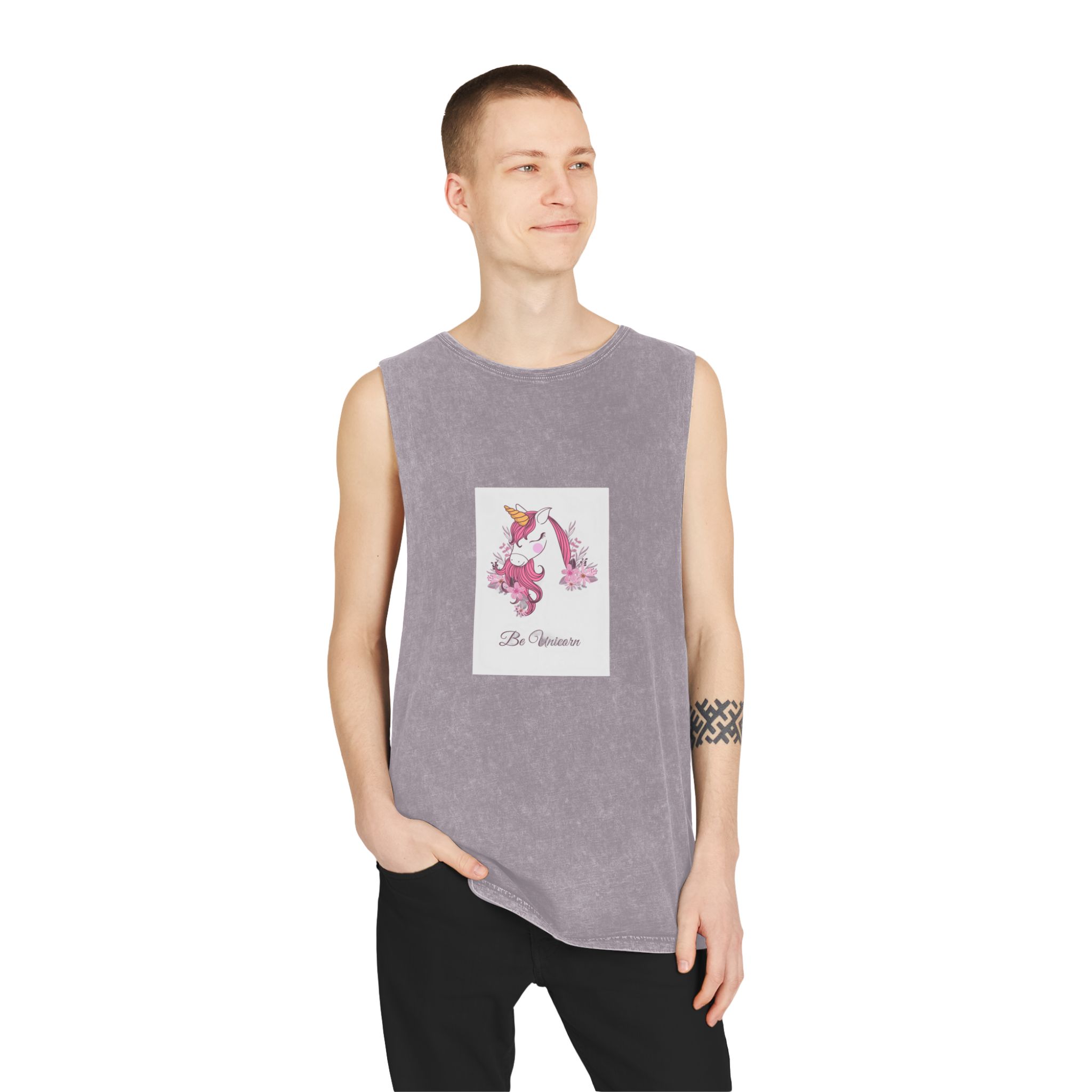 Unicorn V509 Unisex Stonewash Tank Top - Image 19