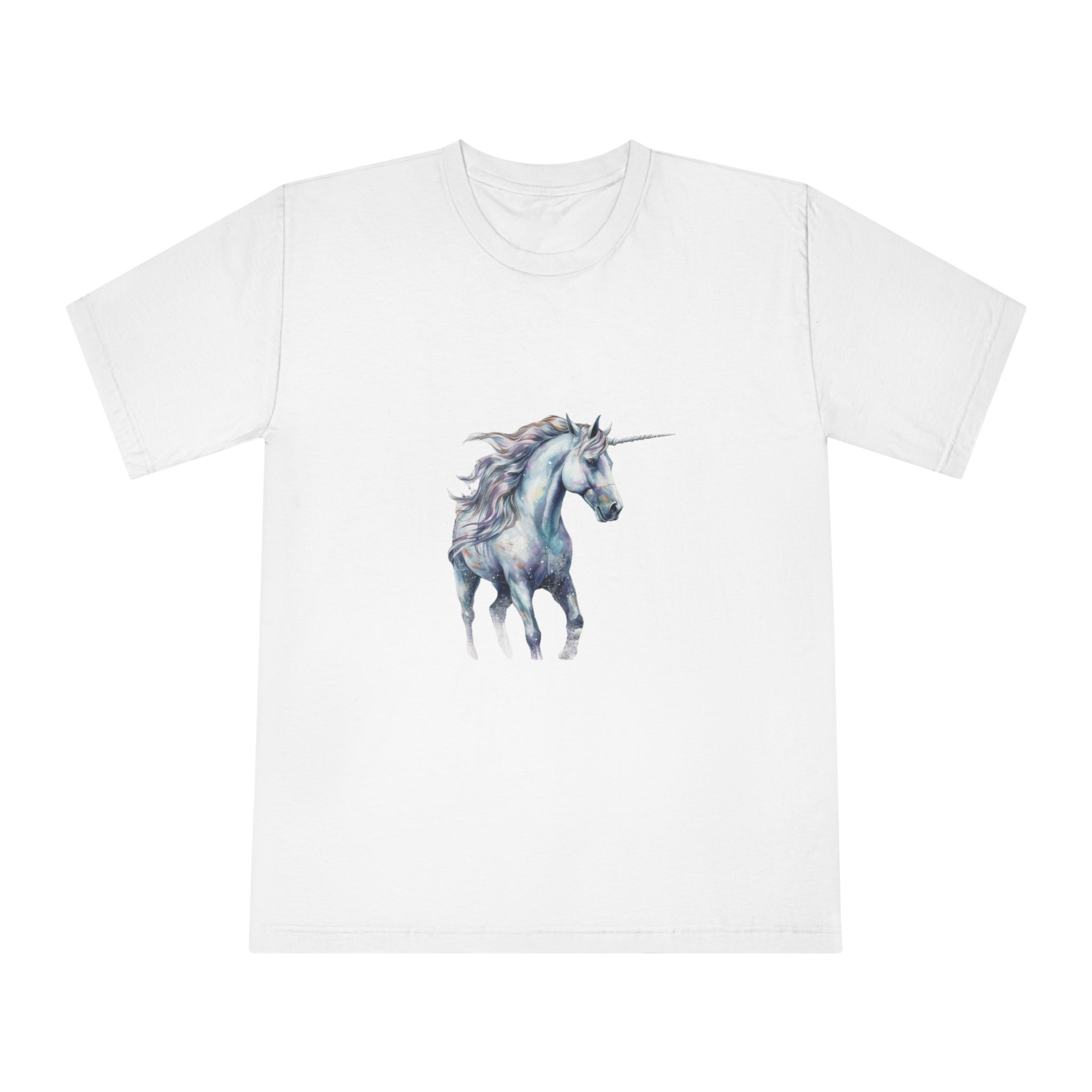 Painting Unicorn With Long Mane Long Mane Generative Ai Unisex Classic Crewneck T Shirt