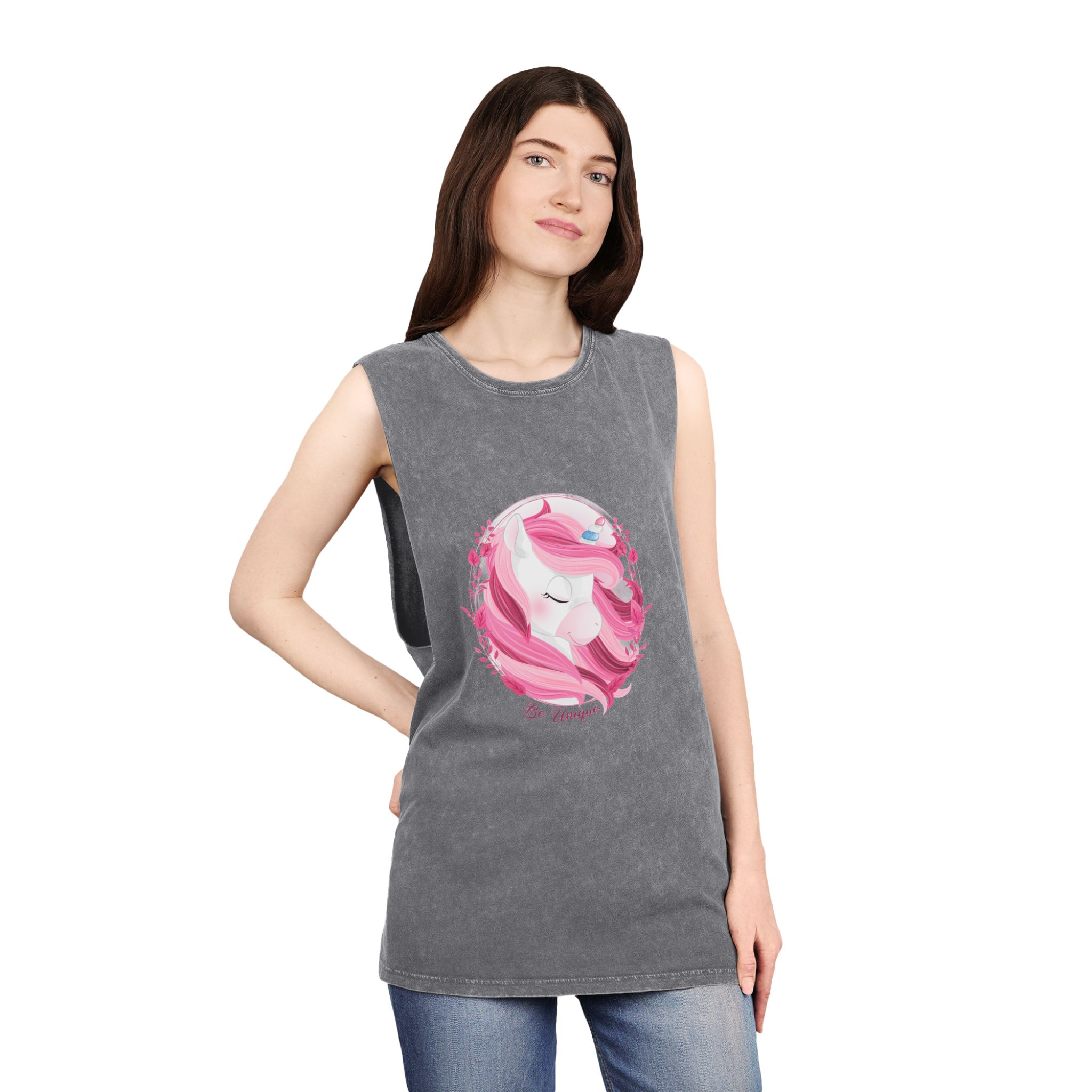 Unicorn V490 Unisex Stonewash Tank Top - Image 12