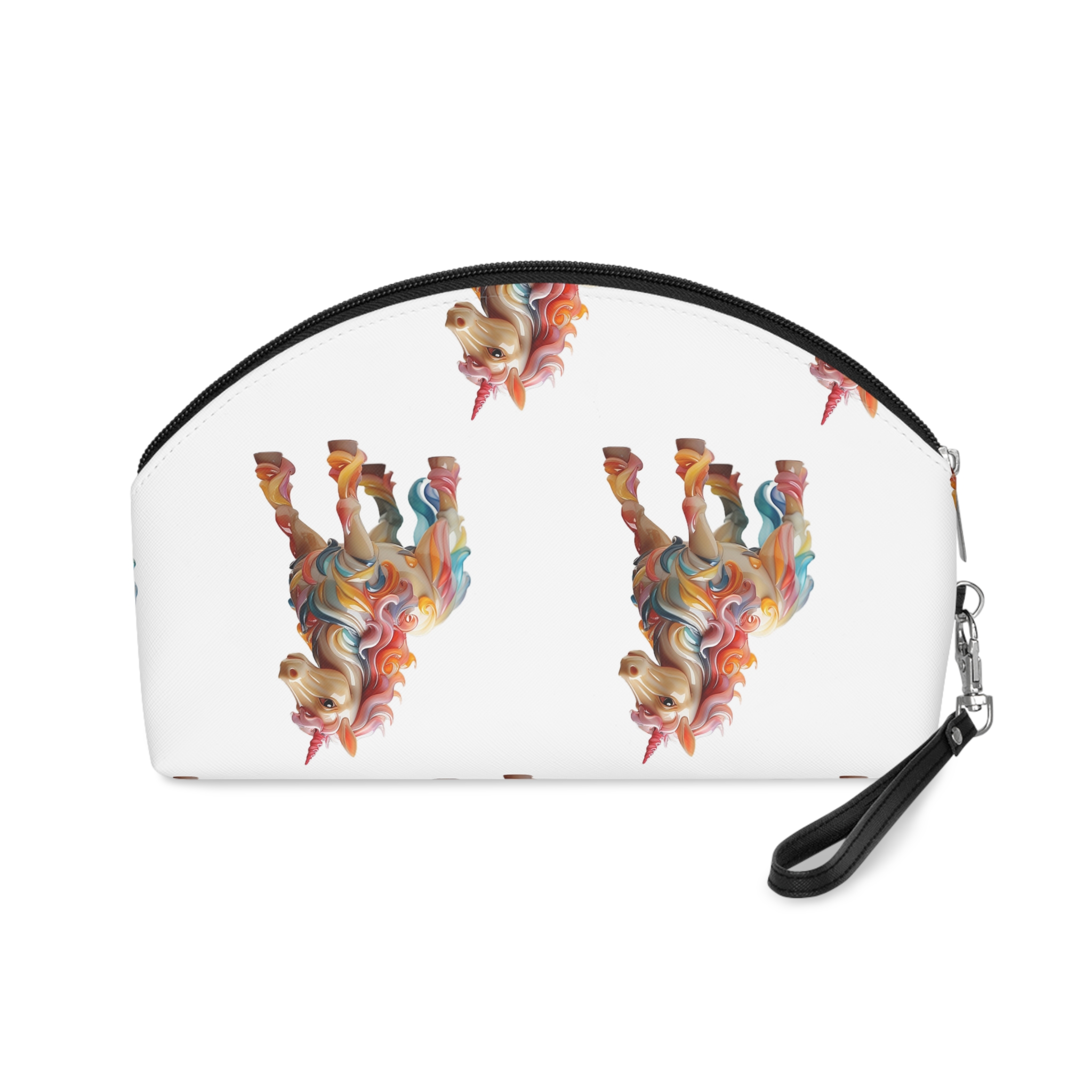 Colorful 3d Mythical Unicorn (1) Copy Makeup Bag Product - Image 2