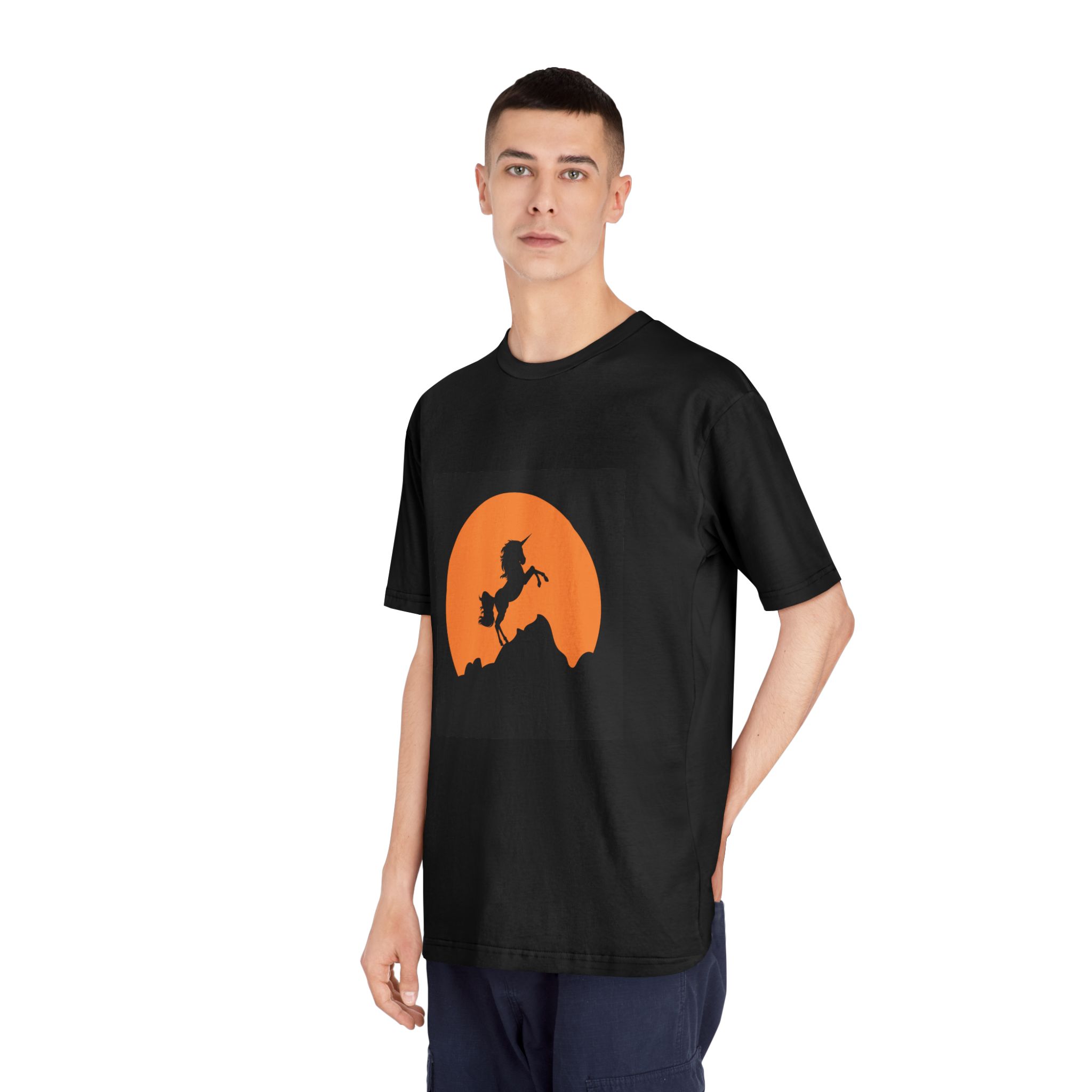Unicorn Silhouette Unisex Classic Crewneck T Shirt - Image 8