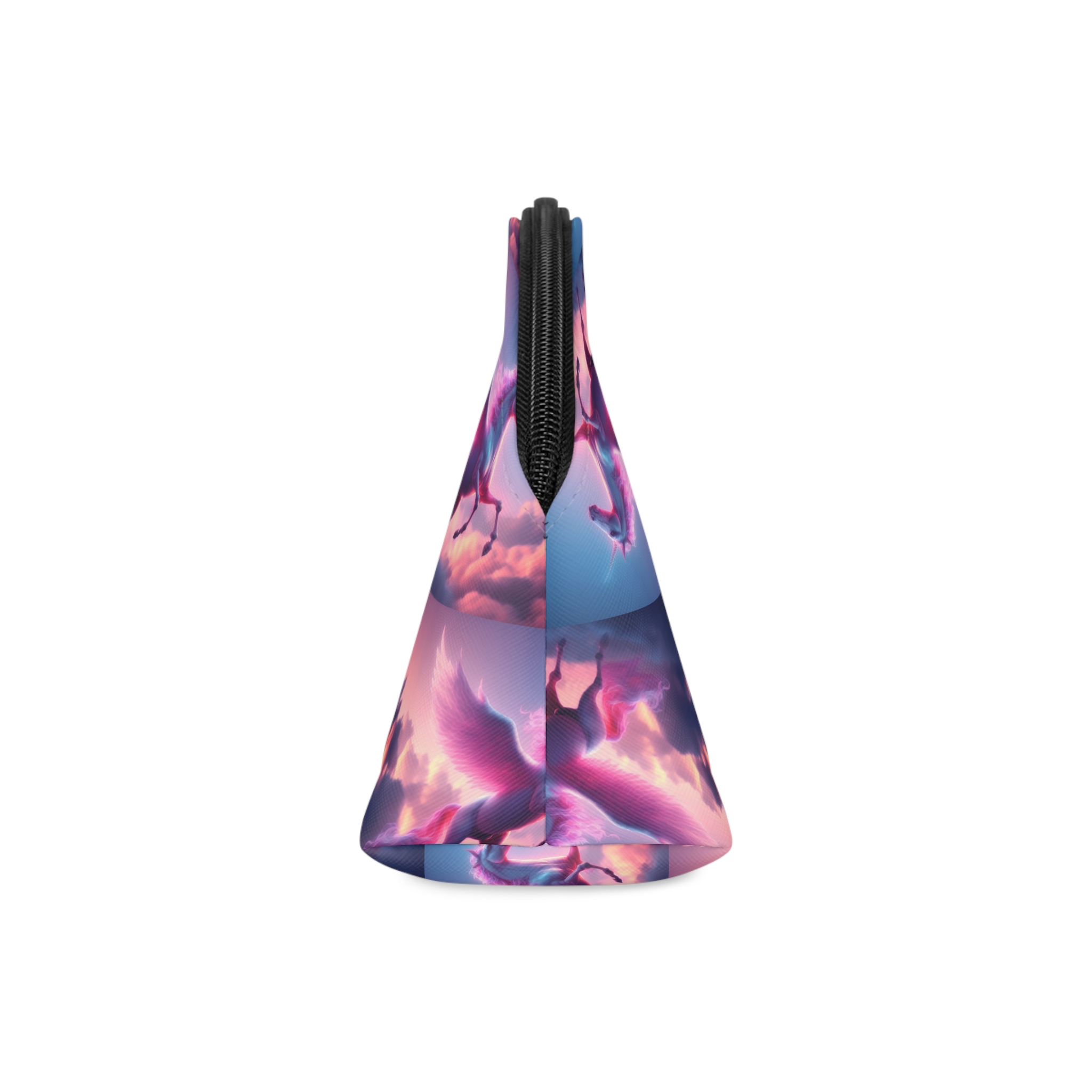 Magical Pink Unicorn Background Sky With Pink Clouds (1) Makeup Bag - Image 4