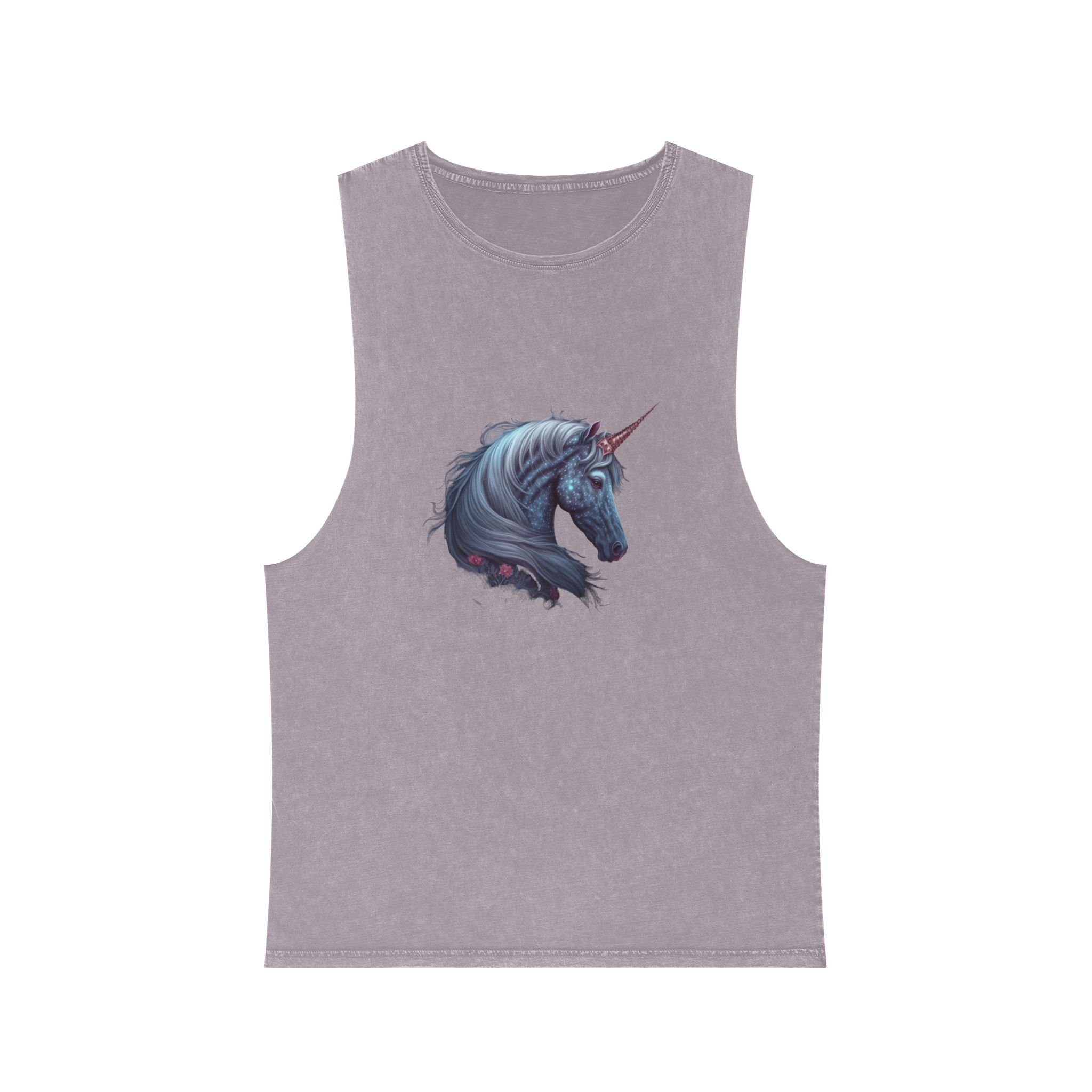 Mystic Unicorn Unisex Stonewash Tank Top - Image 17