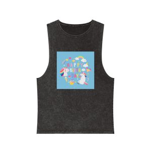 Unicorn V144 Unisex Stonewash Tank Top