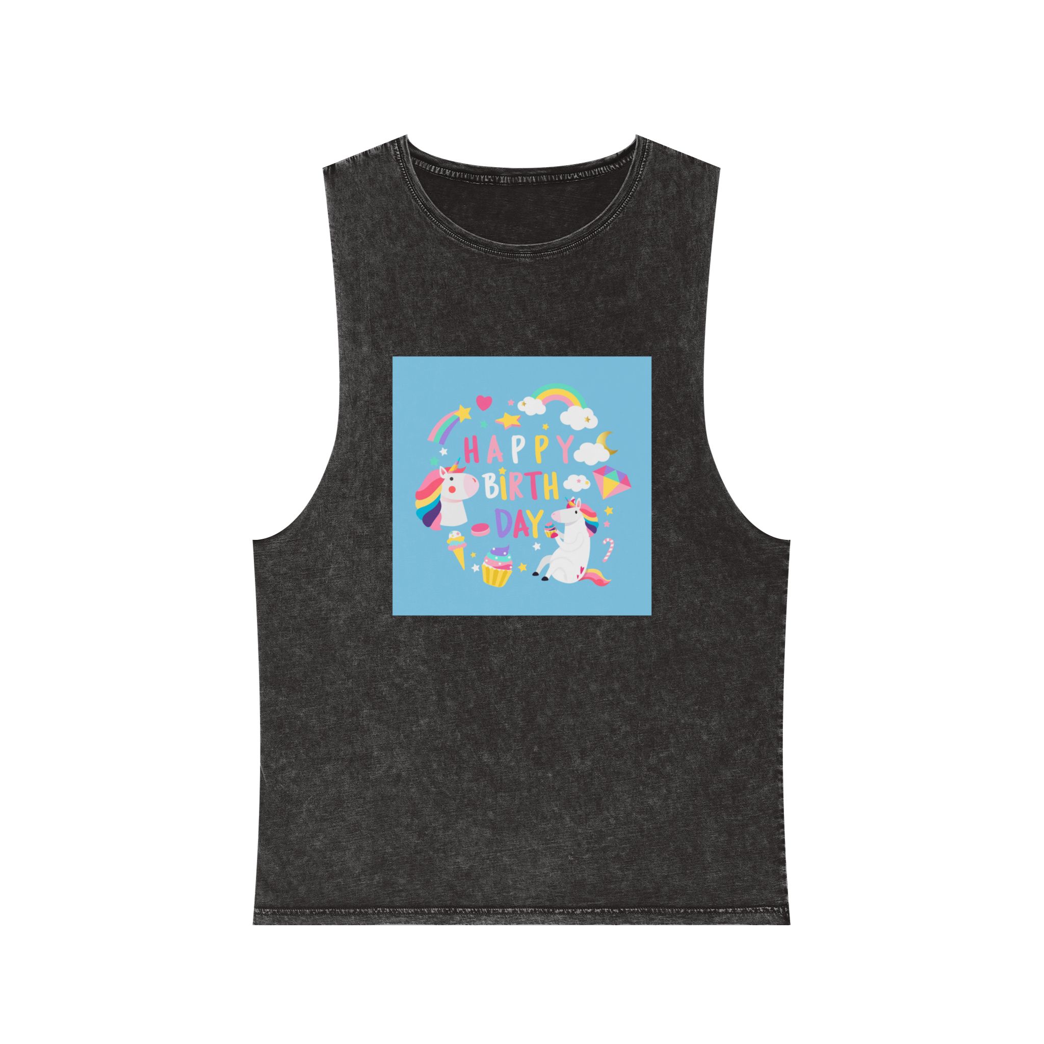 Unicorn V144 Unisex Stonewash Tank Top