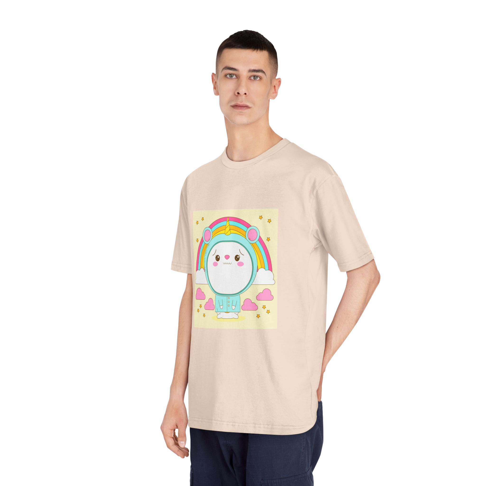 Hand Drawn Kawaii Animal Unisex Classic Crewneck T Shirt - Image 12