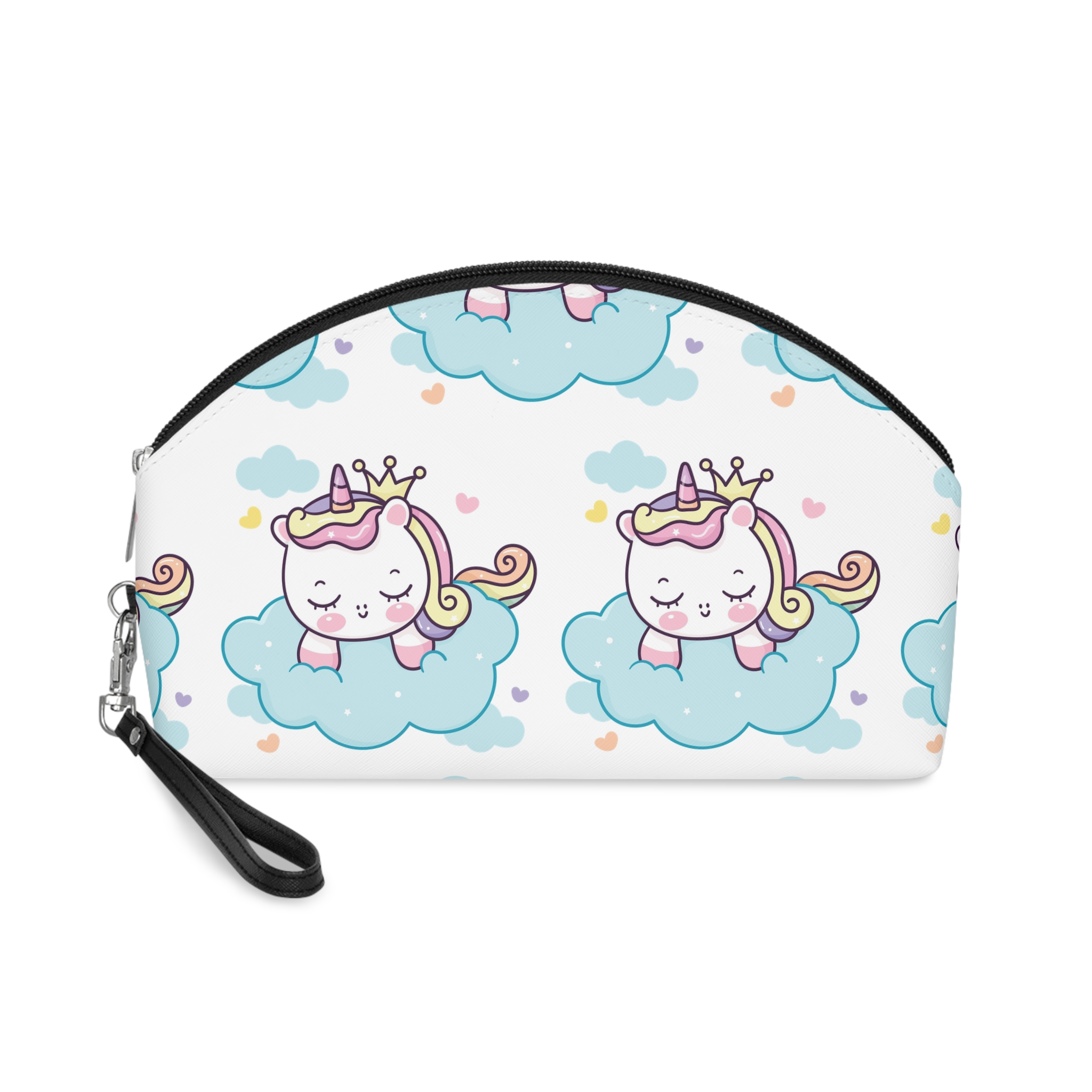 Cute Unicorn Princess Cartoon Sleep Cloud Kawaii Clipart Makeup Bag