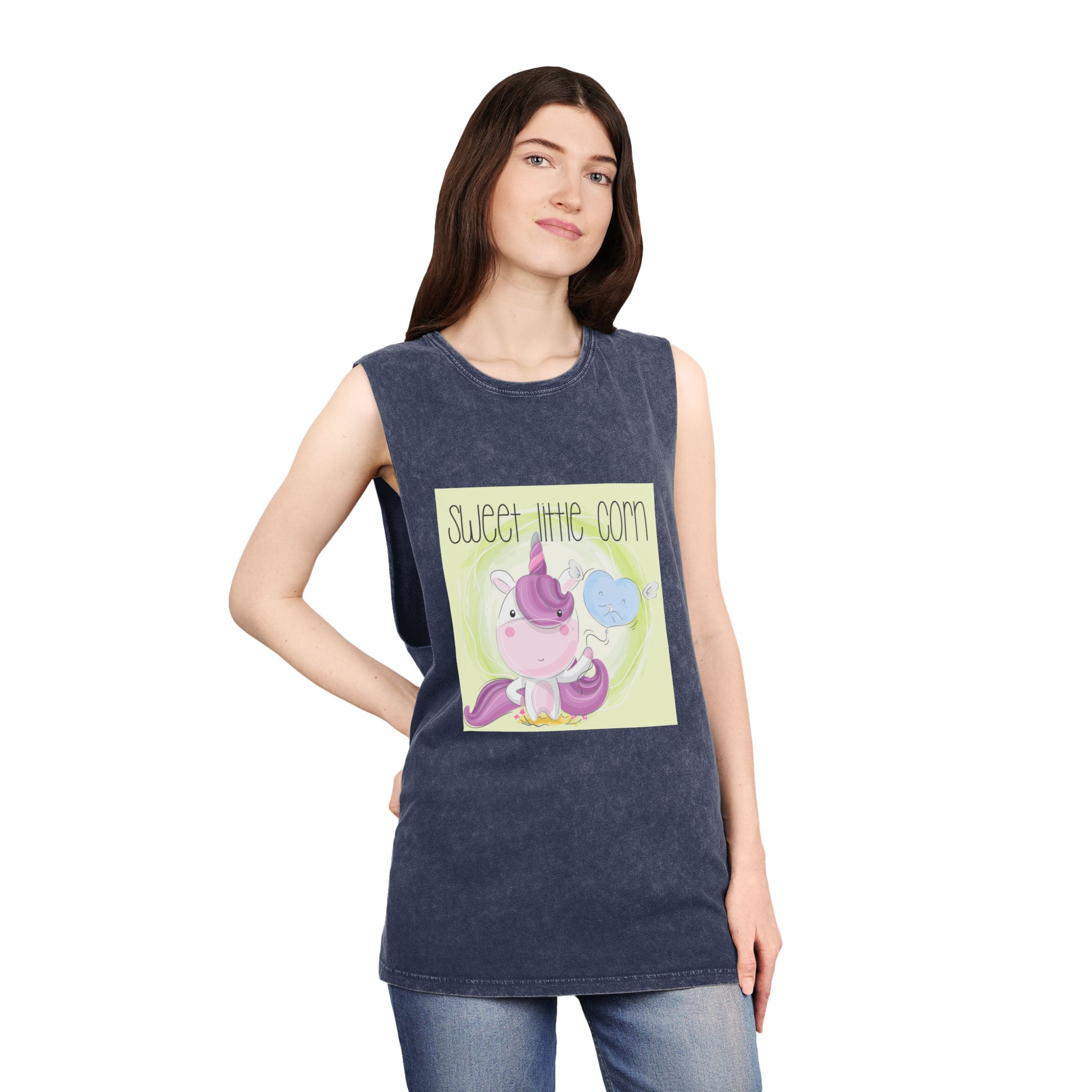 Unicorn V158 Unisex Stonewash Tank Top - Image 16