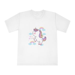 Cute Unicorn Cartoon Magic Rainbow Kawaii Pony Unisex Classic Crewneck T Shirt