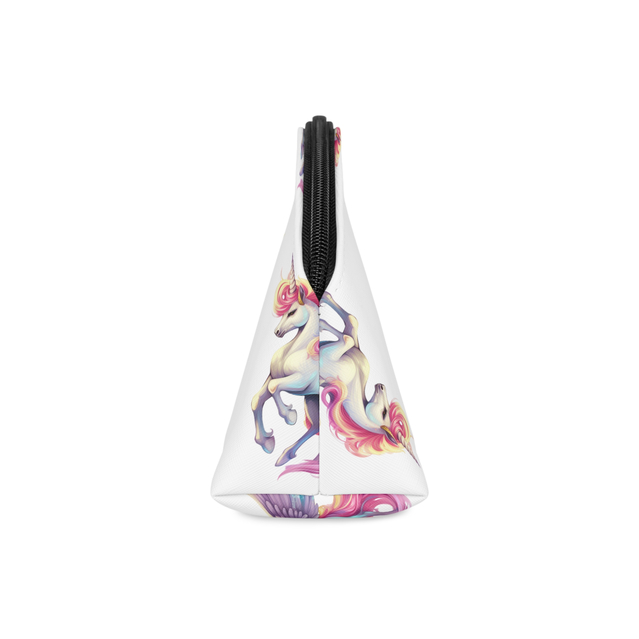 Unicorn With Wings Pink Mane Makeup Bag - Image 4