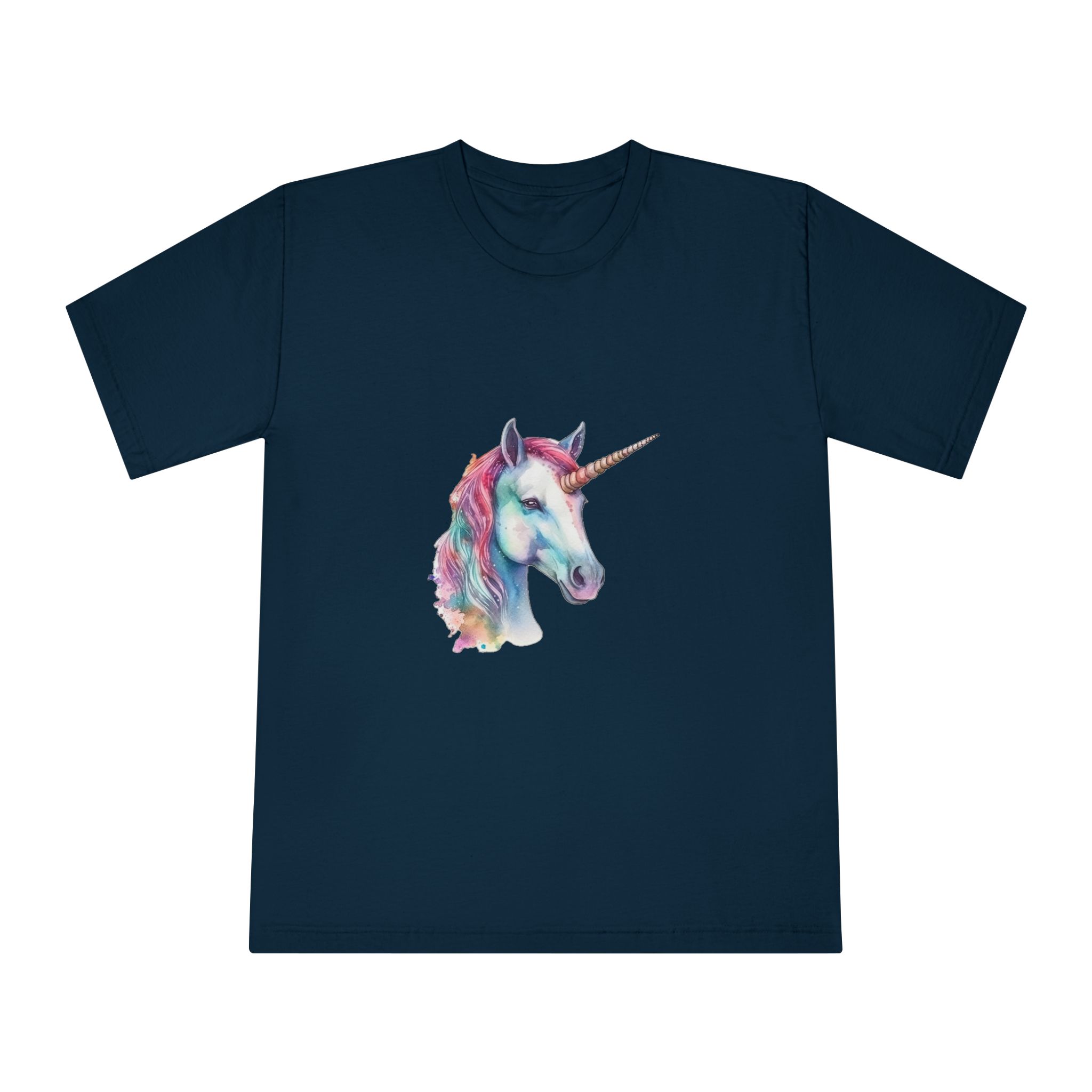 Cute Watercolor Unicorn Illustration Ai Generativexa (1) Unisex Classic Crewneck T Shirt - Image 17