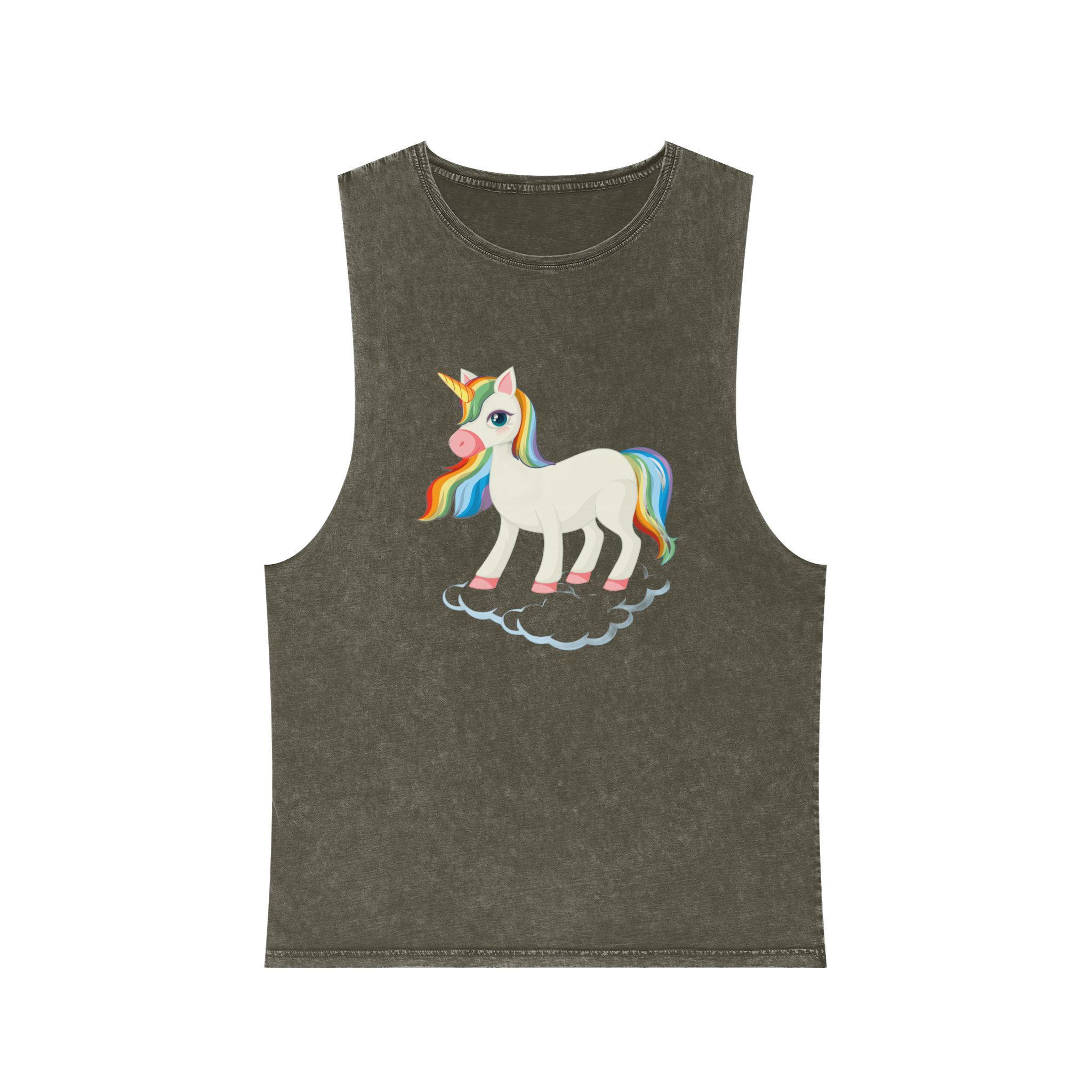 Unicorn V469 Unisex Stonewash Tank Top - Image 5