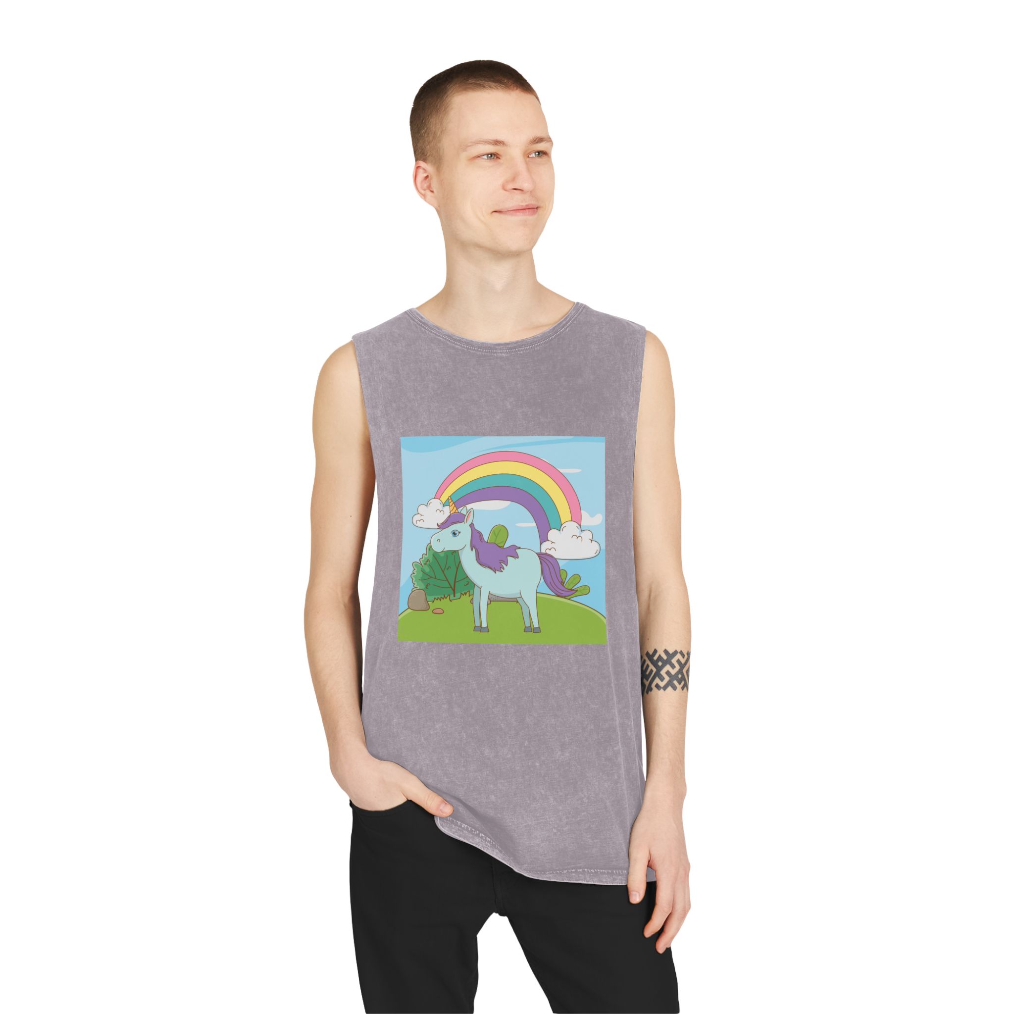 Unicorn V334 Unisex Stonewash Tank Top - Image 19
