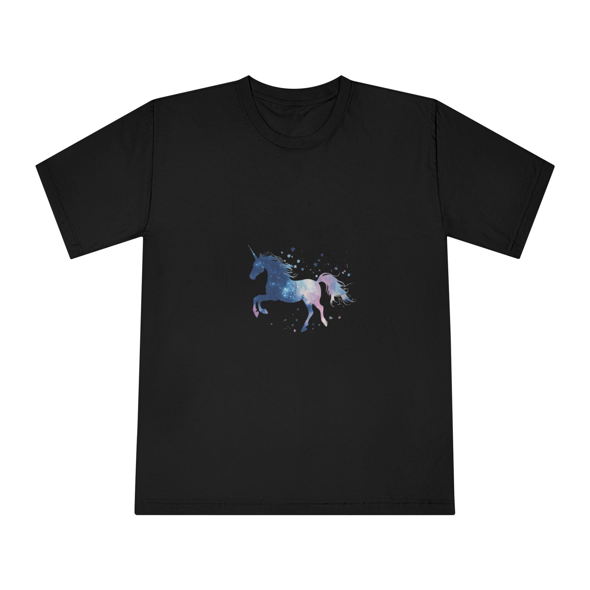Celestial Unicorn Watercolor Painting Unisex Classic Crewneck T Shirt - Image 5