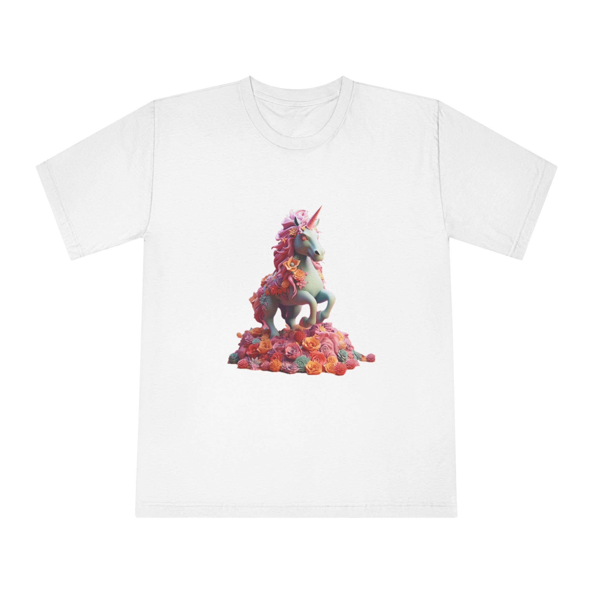 Colorful 3d Mythical Unicorn (3) Copy Unisex Classic Crewneck T Shirt