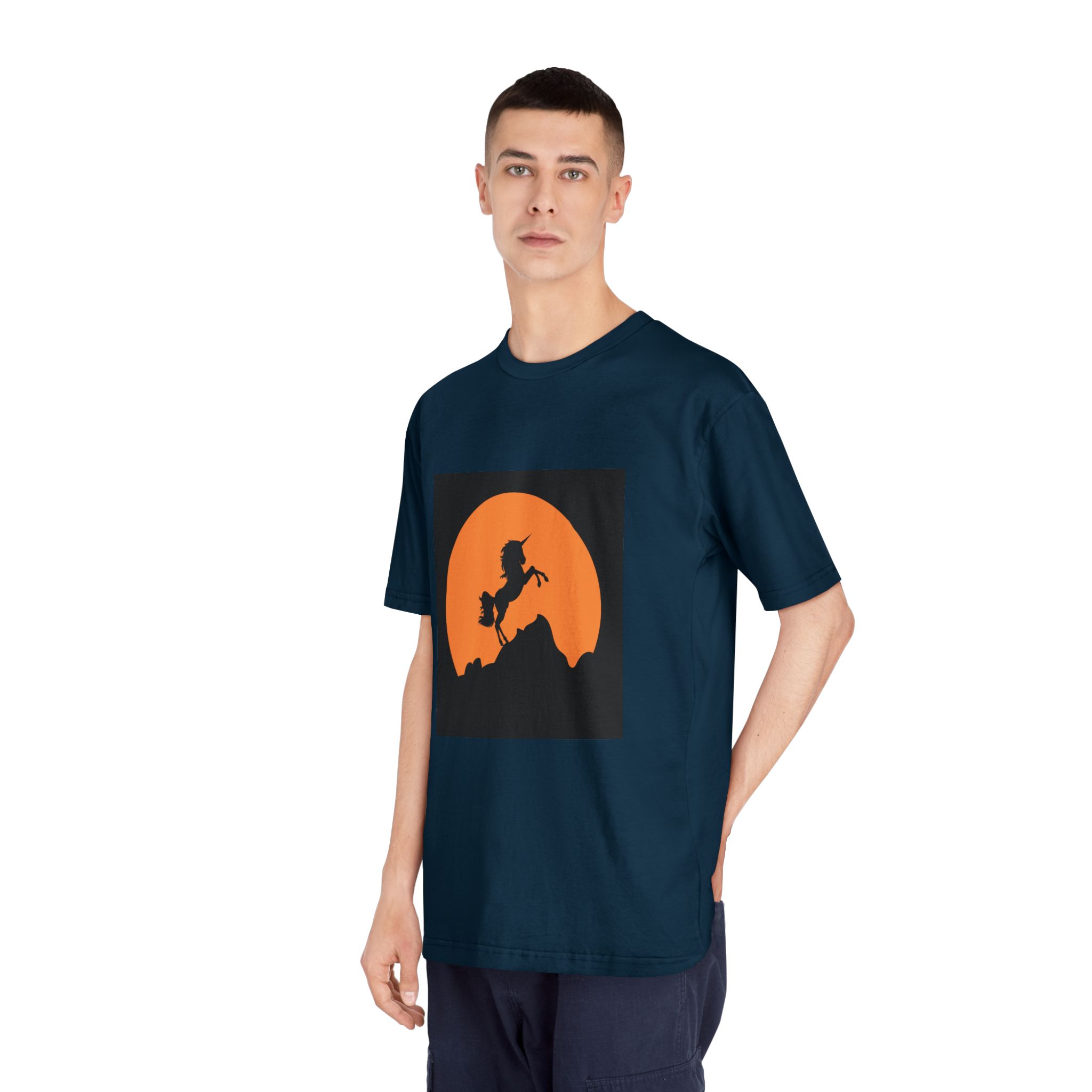 Unicorn Silhouette Unisex Classic Crewneck T Shirt - Image 20