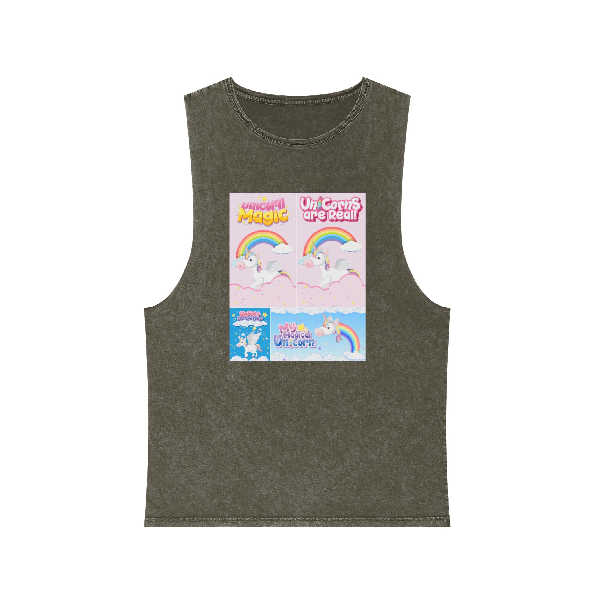 Unicorn V499 Unisex Stonewash Tank Top - Image 5
