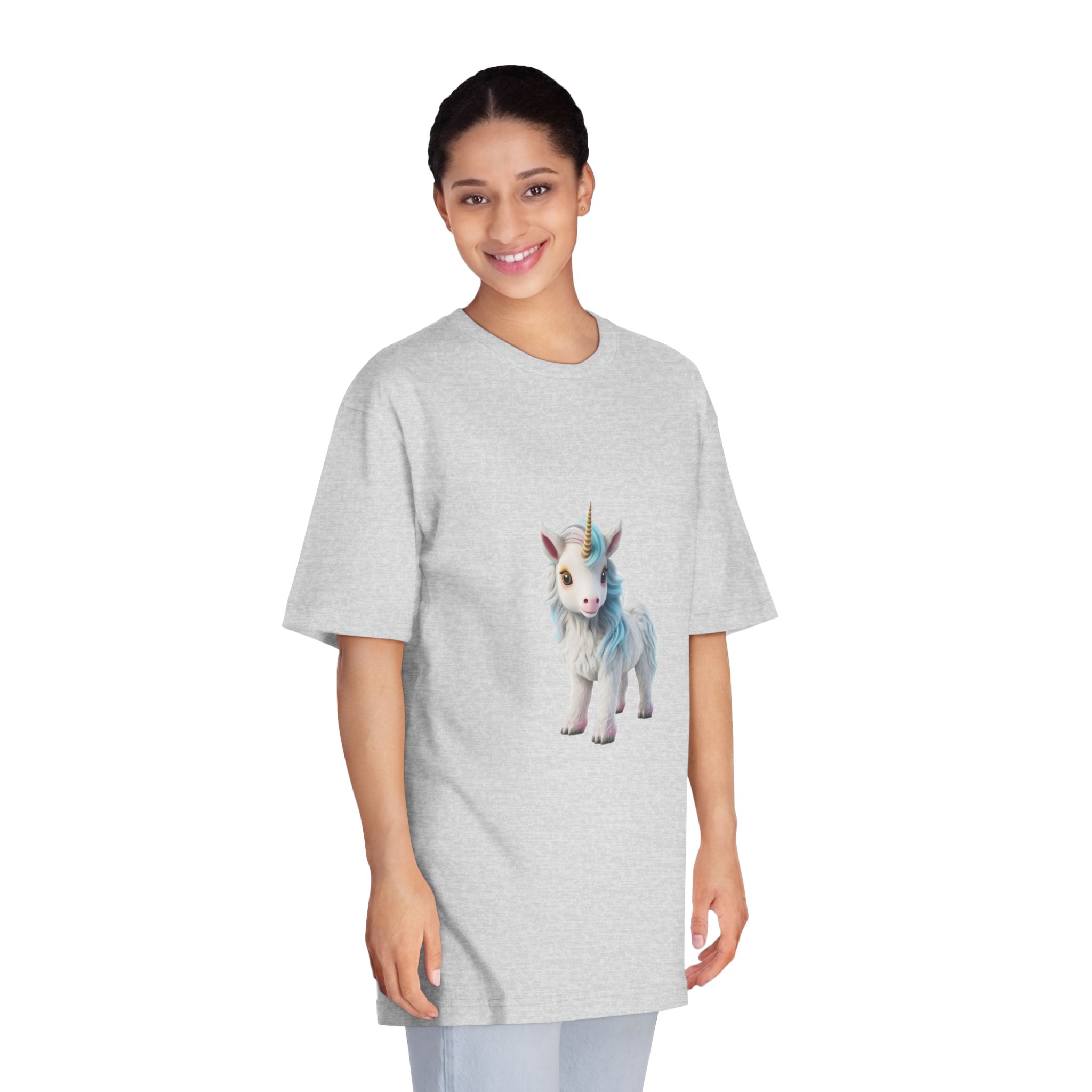 Colorful Cartoon Animated 3d Unicorn Children (7) Unisex Classic Crewneck T Shirt - Image 15