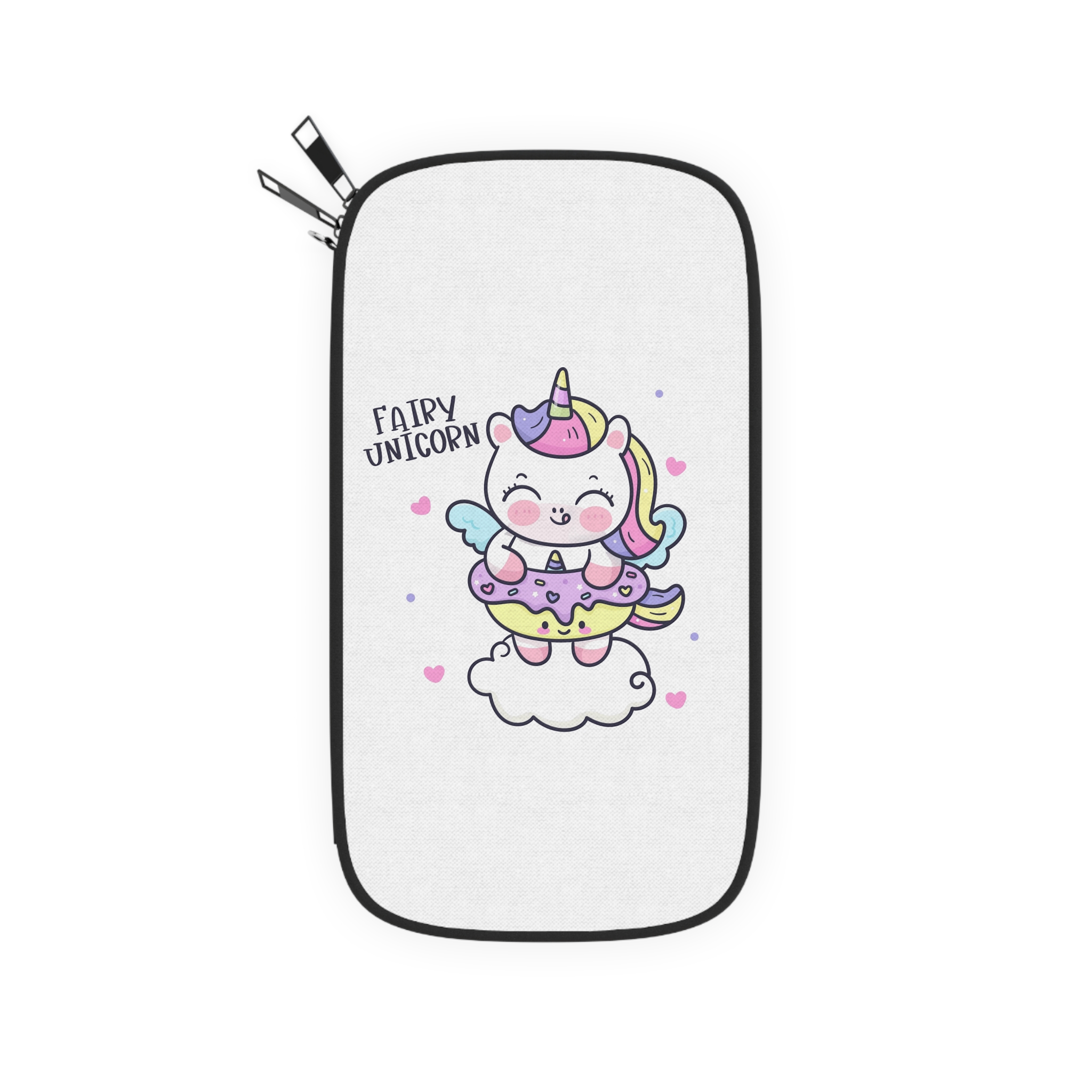 Cute Unicorn Cartoon Donut Cloud Kawaii Animal Passport Wallet - Image 2