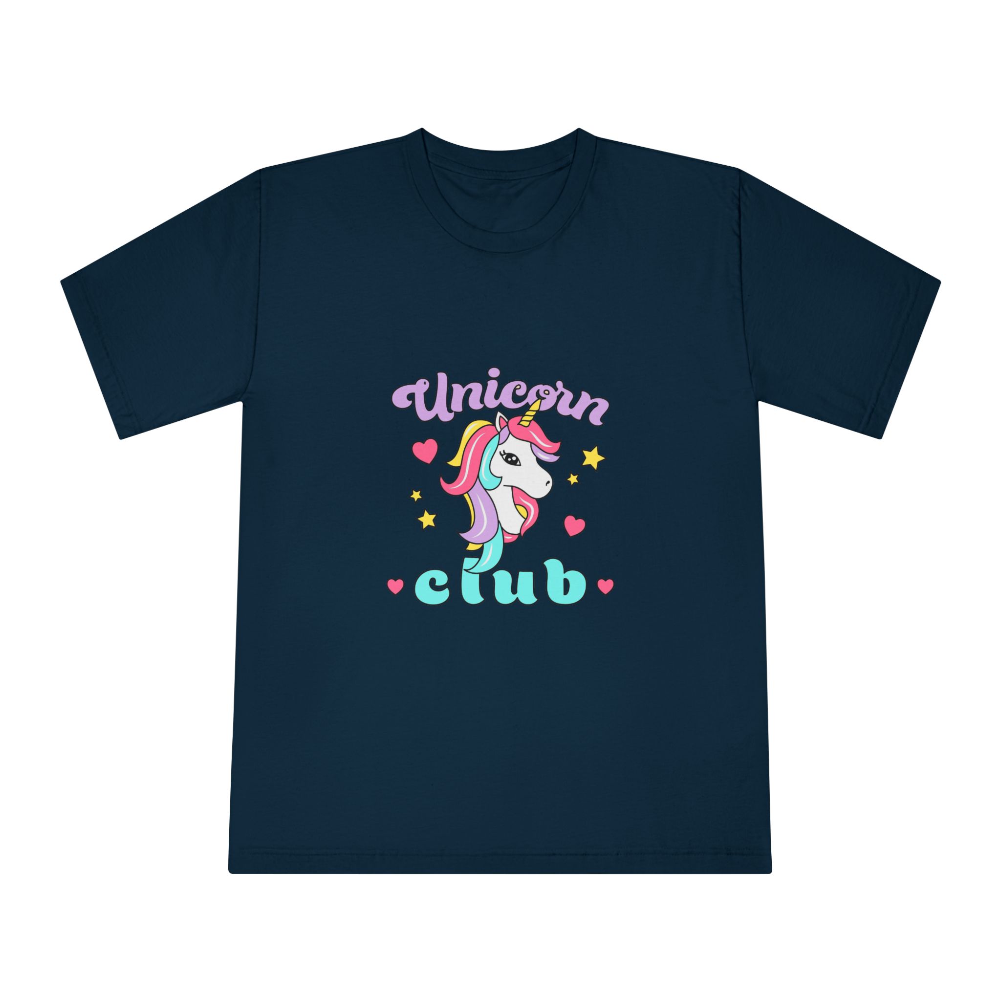 Unicorn Club Text With Colorful Hair Unicorn Unisex Classic Crewneck T Shirt - Image 17
