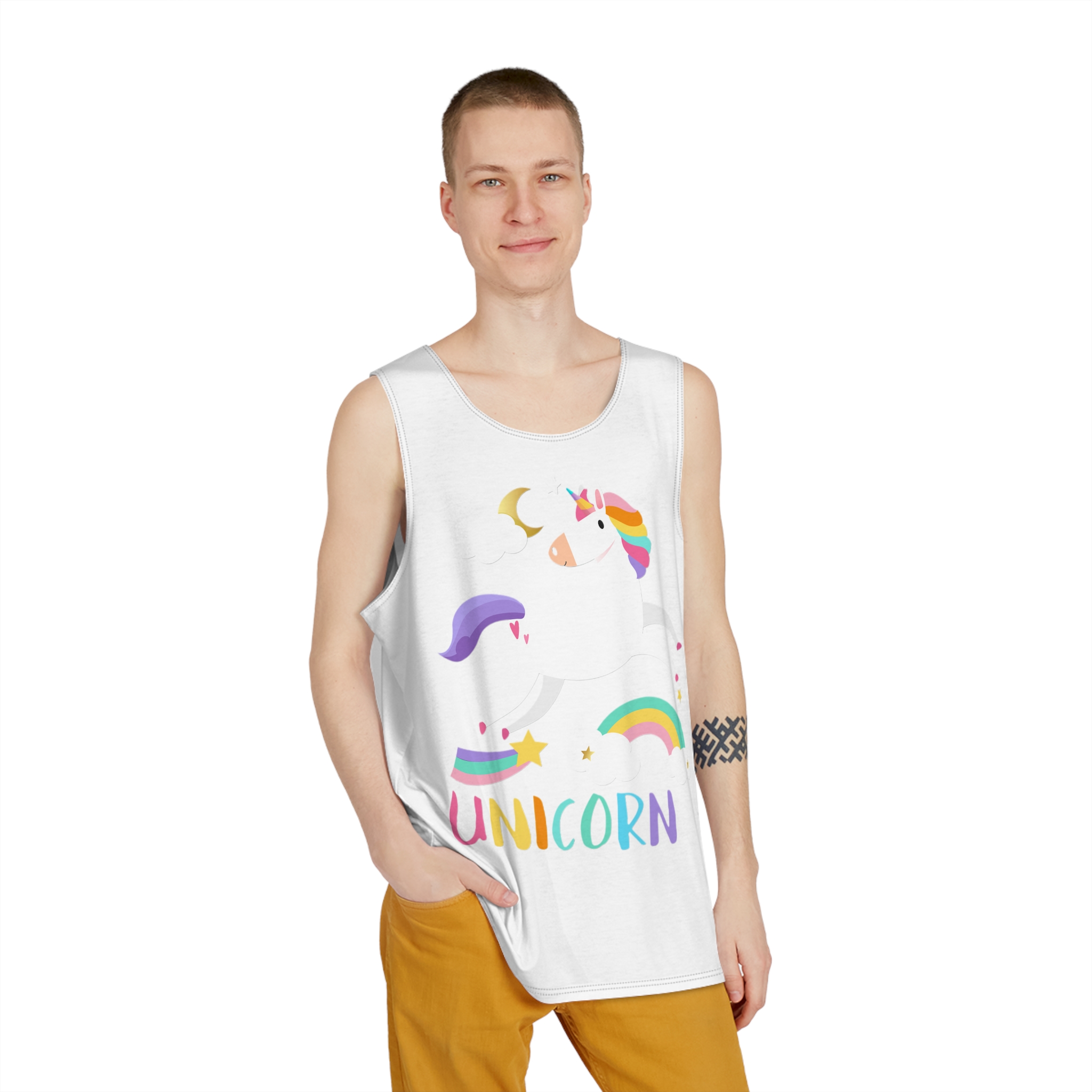 Unicorns 53 Mens Tank Aop - Image 3