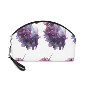Magical Cute Unicorn Pink Fantasy Background Watercolor Unicorn Magical Unicorn Pastel Colored (1) Makeup Bag