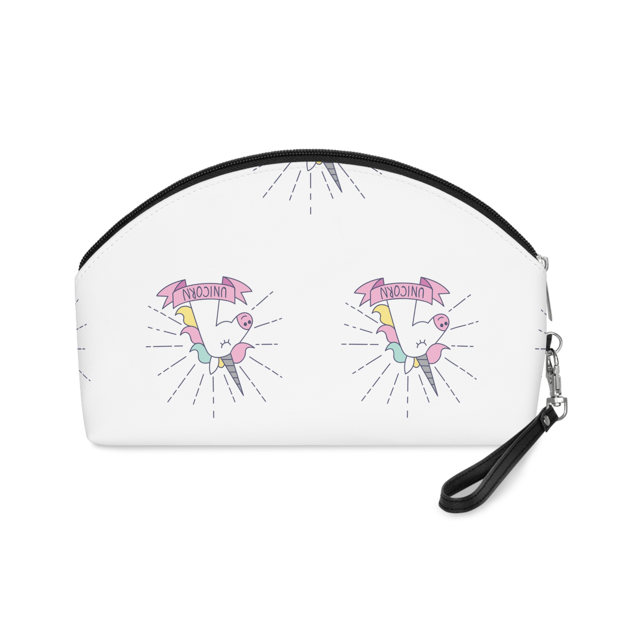 Unicorn Symbol Isolated White Background Makeup Bag - Image 2