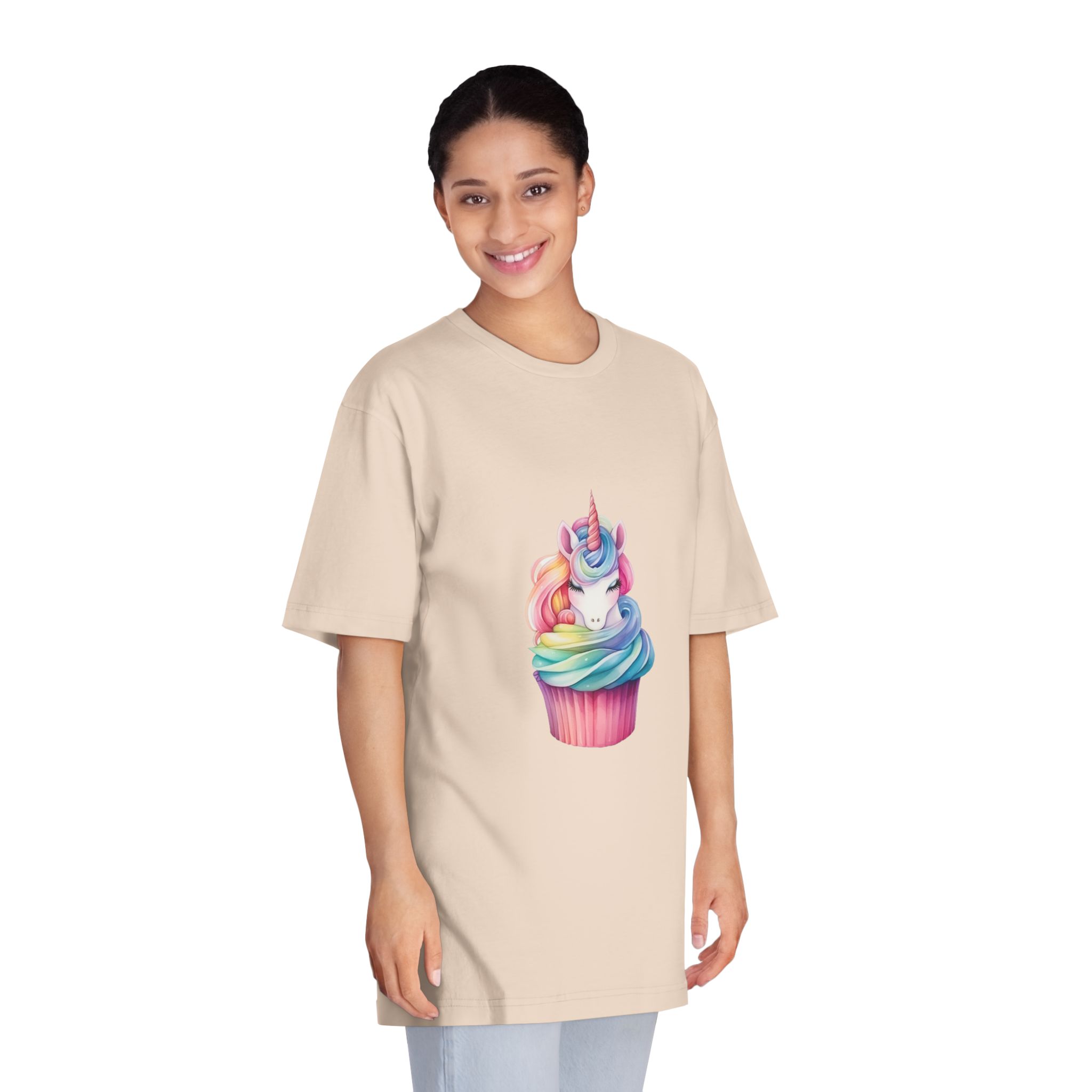 There Is Cupcake With Unicorn Face Top It Generative Ai Unisex Classic Crewneck T Shirt - Image 11