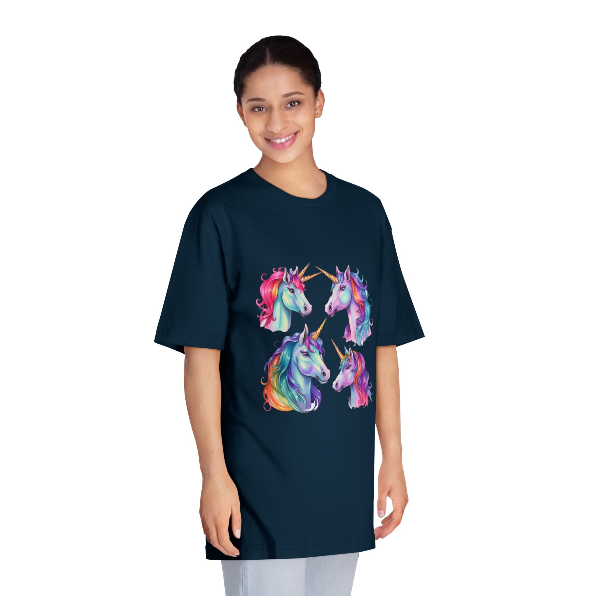 Unicorns 203 Unisex Classic Crewneck T Shirt - Image 19