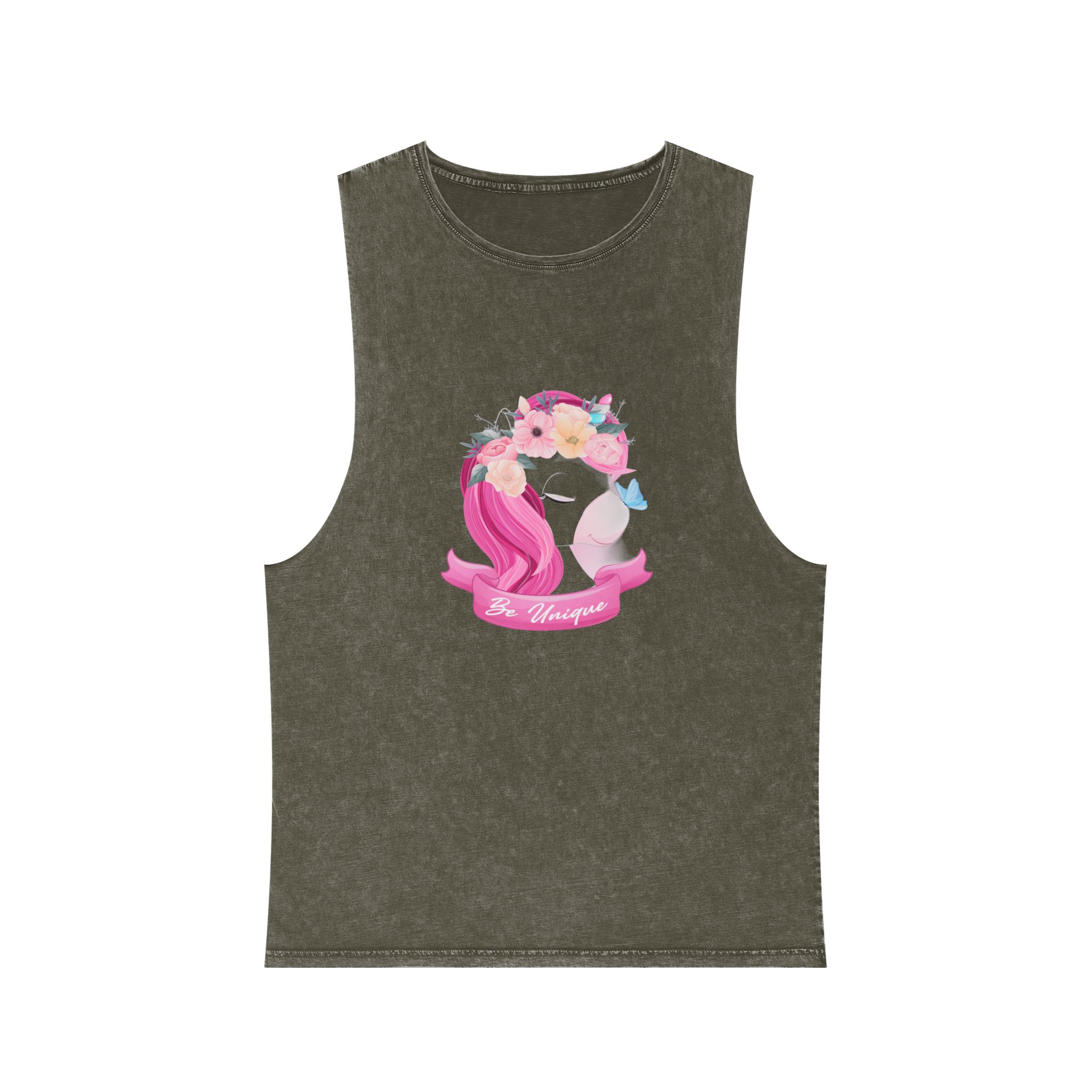 Unicorn V495 Unisex Stonewash Tank Top - Image 5