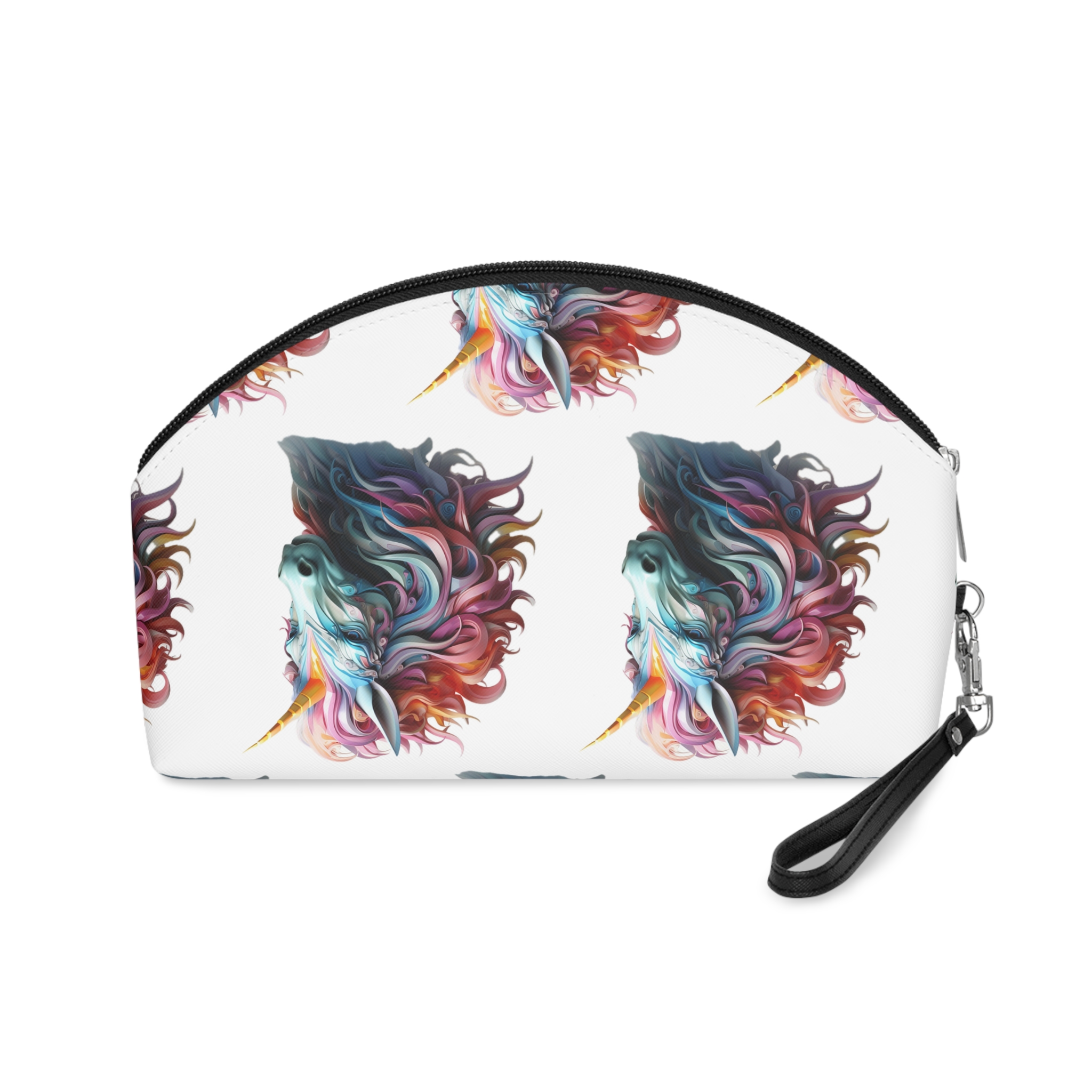 Colorful 3d Unicorn With Colorful Mane Makeup Bag - Image 2