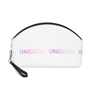 Unicorn Word Holographic Text Style Makeup Bag